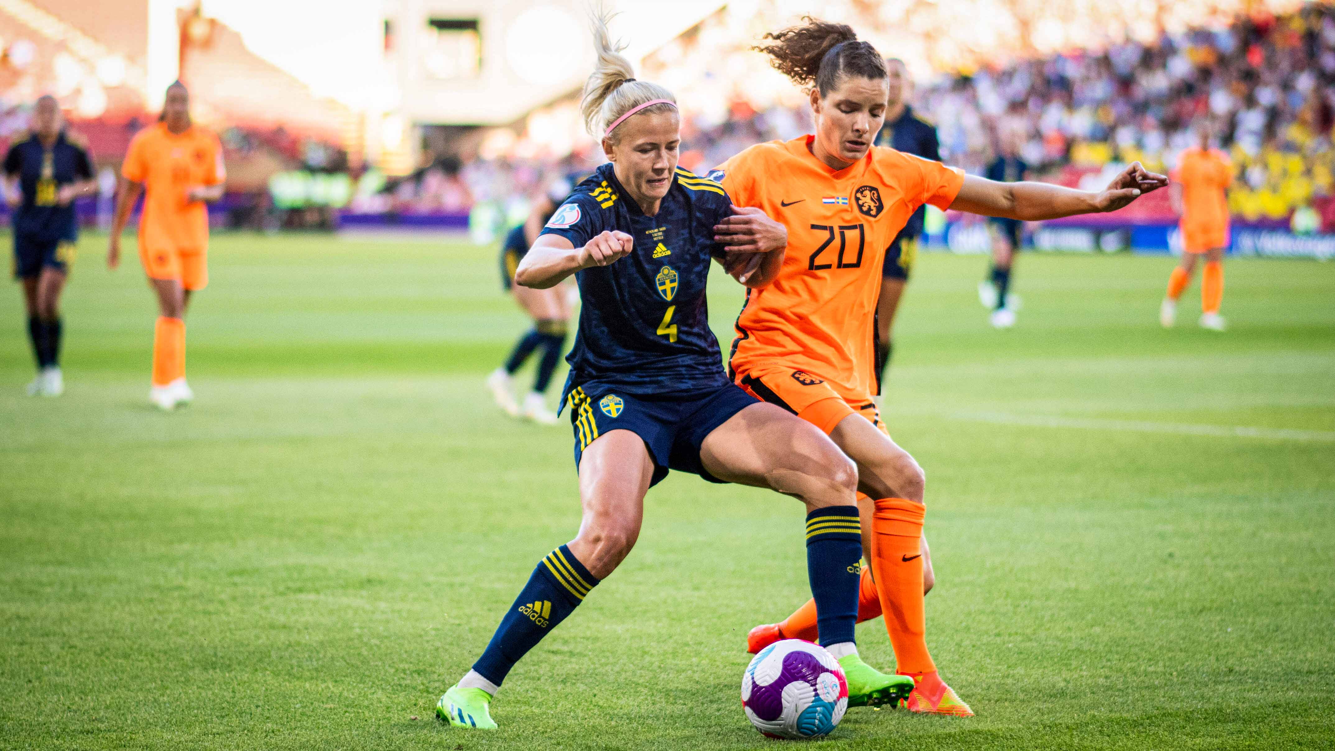 Hanna Glas spielte mit Schweden 1:1 gegen die Niederlande.