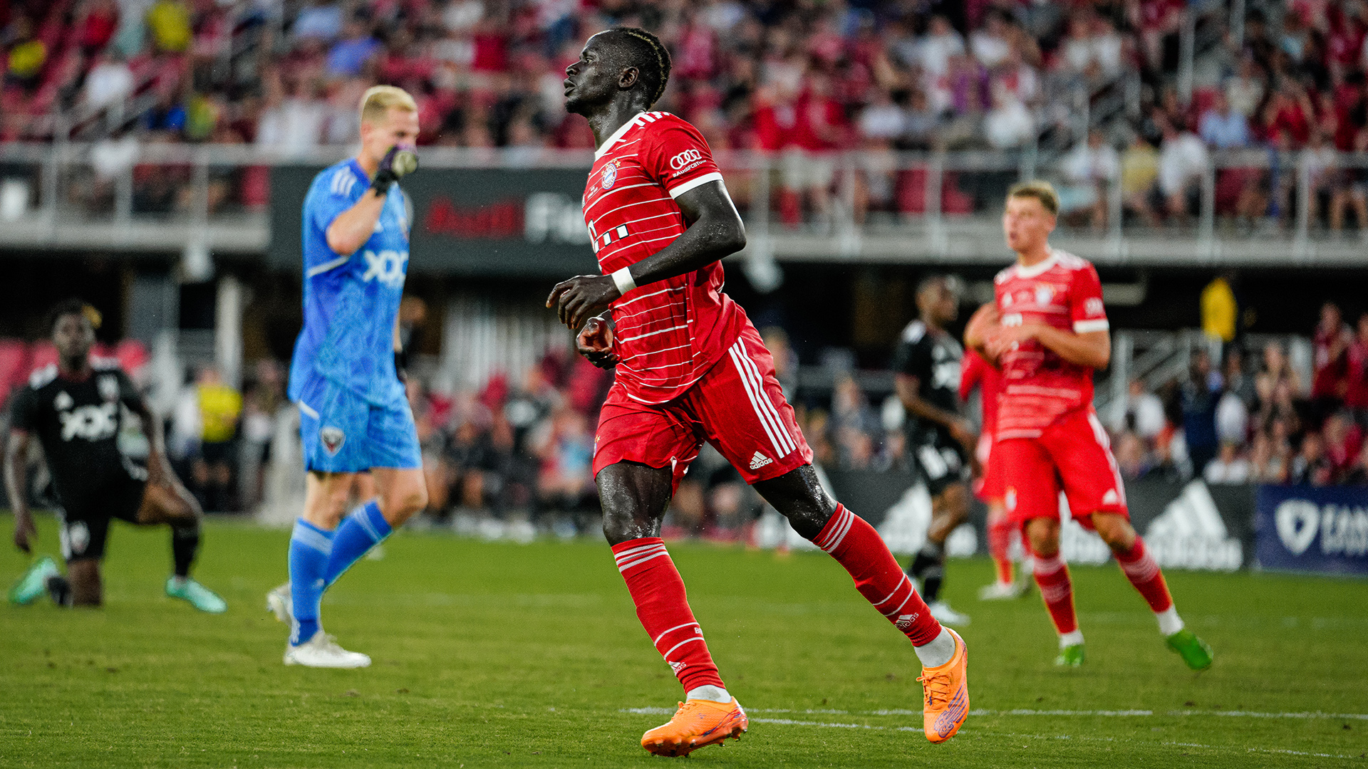 Sadio Mane on his Bayern debut against DC United.