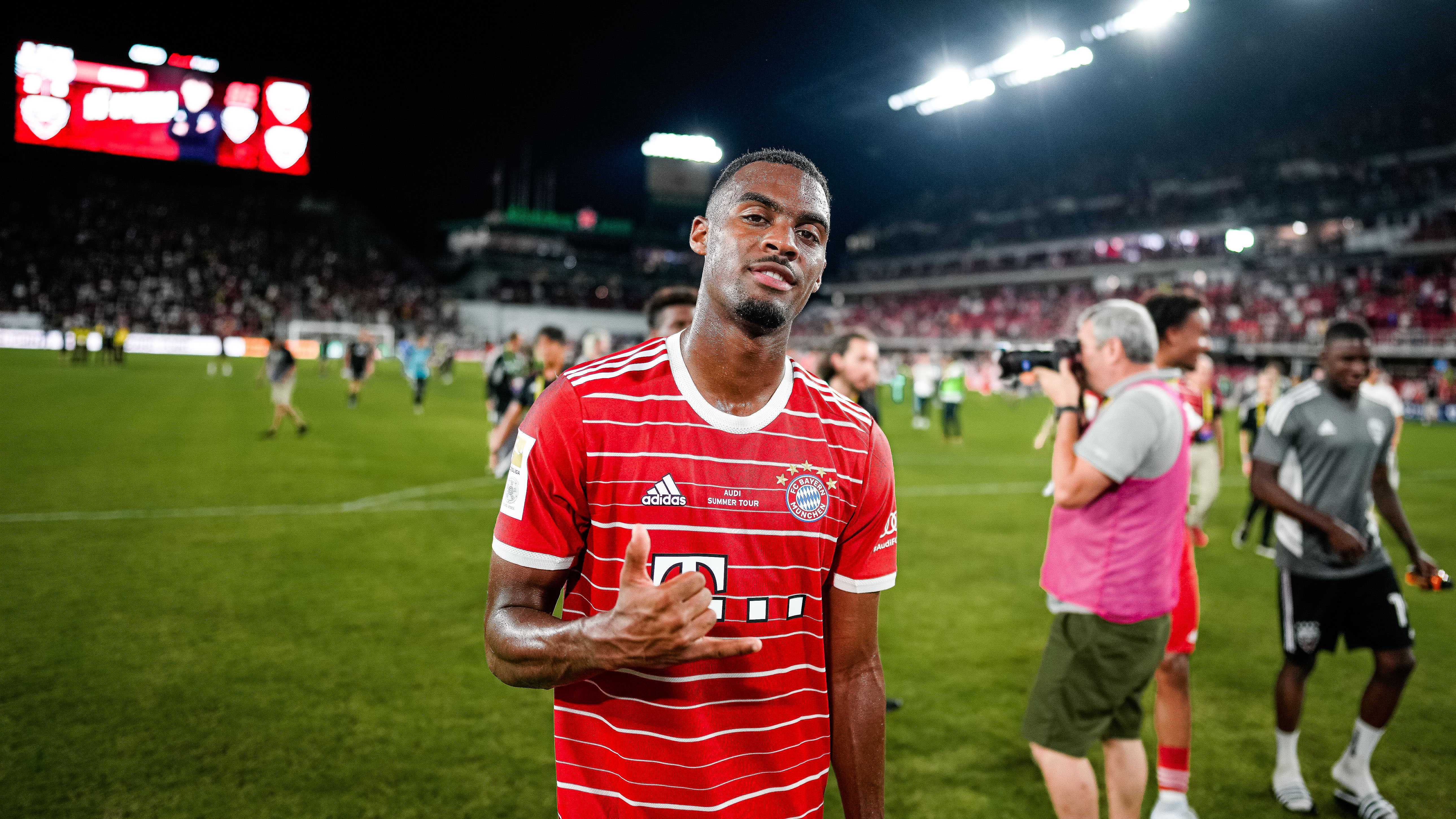 Ryan Gravenberch on his Bayern debut against DC United.