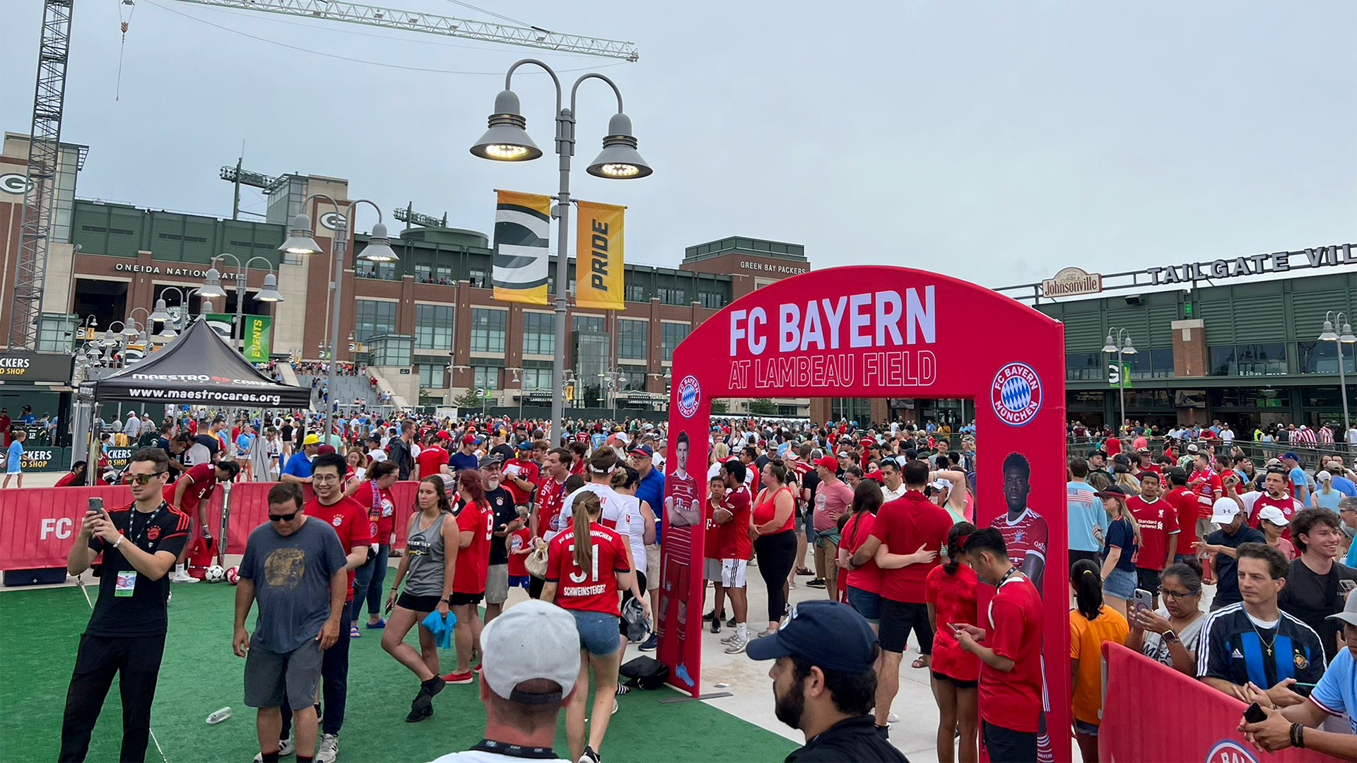 FC Bayern fan event at Lambeau Field in Green Bay