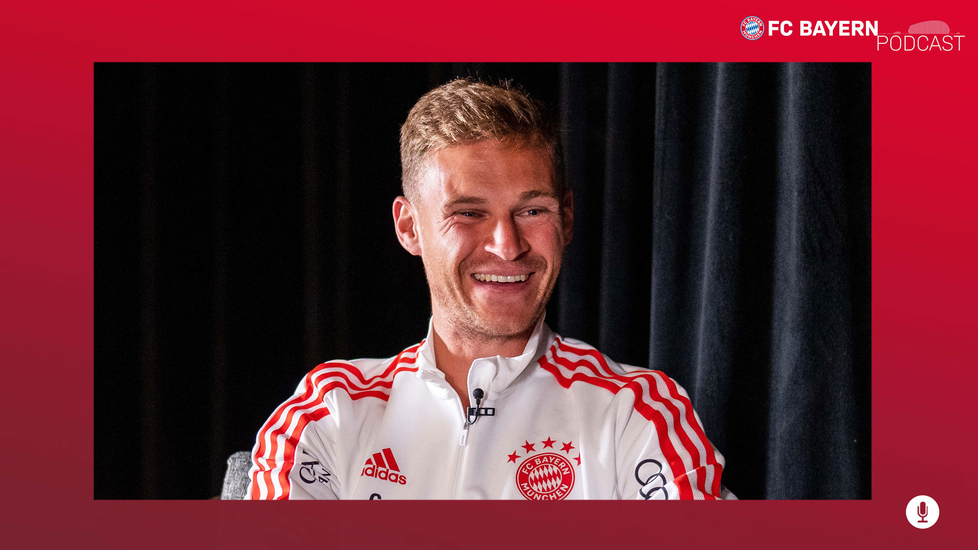 Mittelfeldspieler Joshua Kimmich im FC Bayern-Podcast