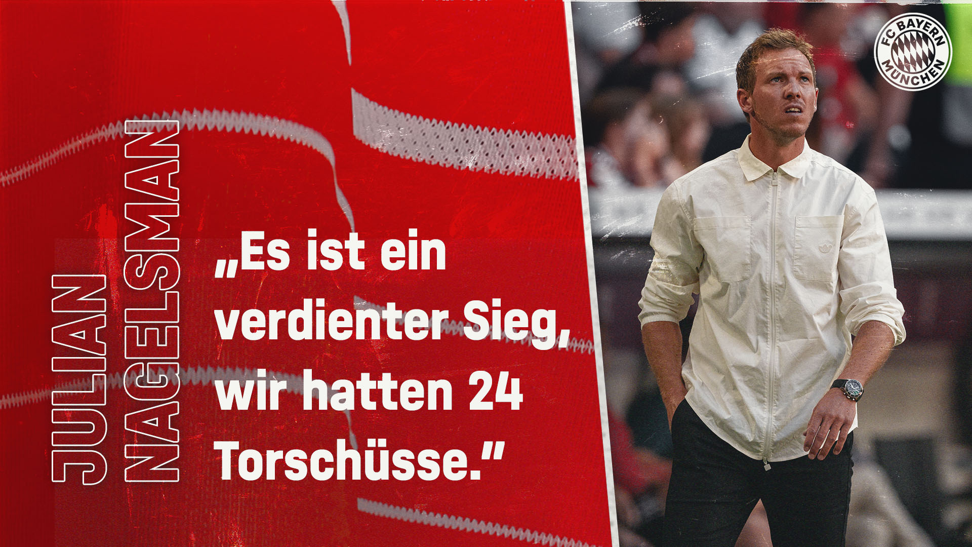 Julian Nagelsmann zum Sieg gegen Wolfsburg