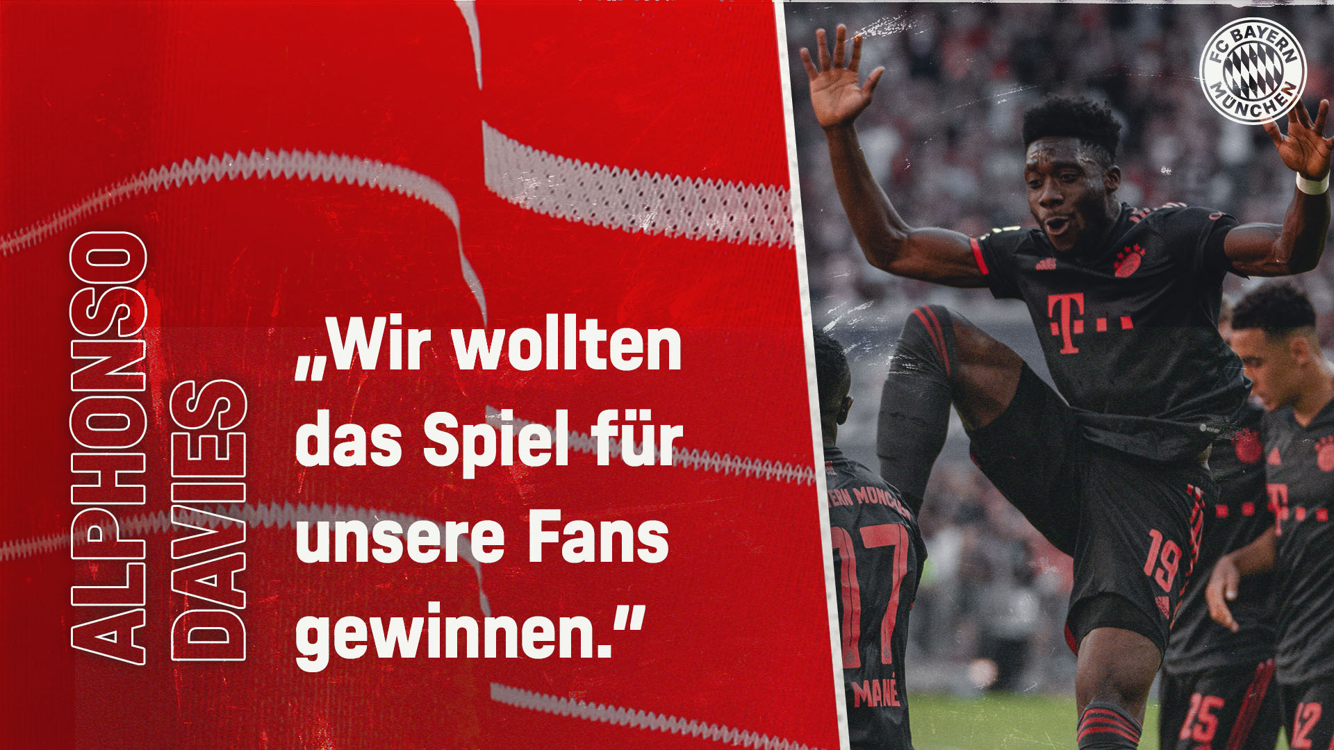 Alphonso Davies zum Sieg gegen Wolfsburg