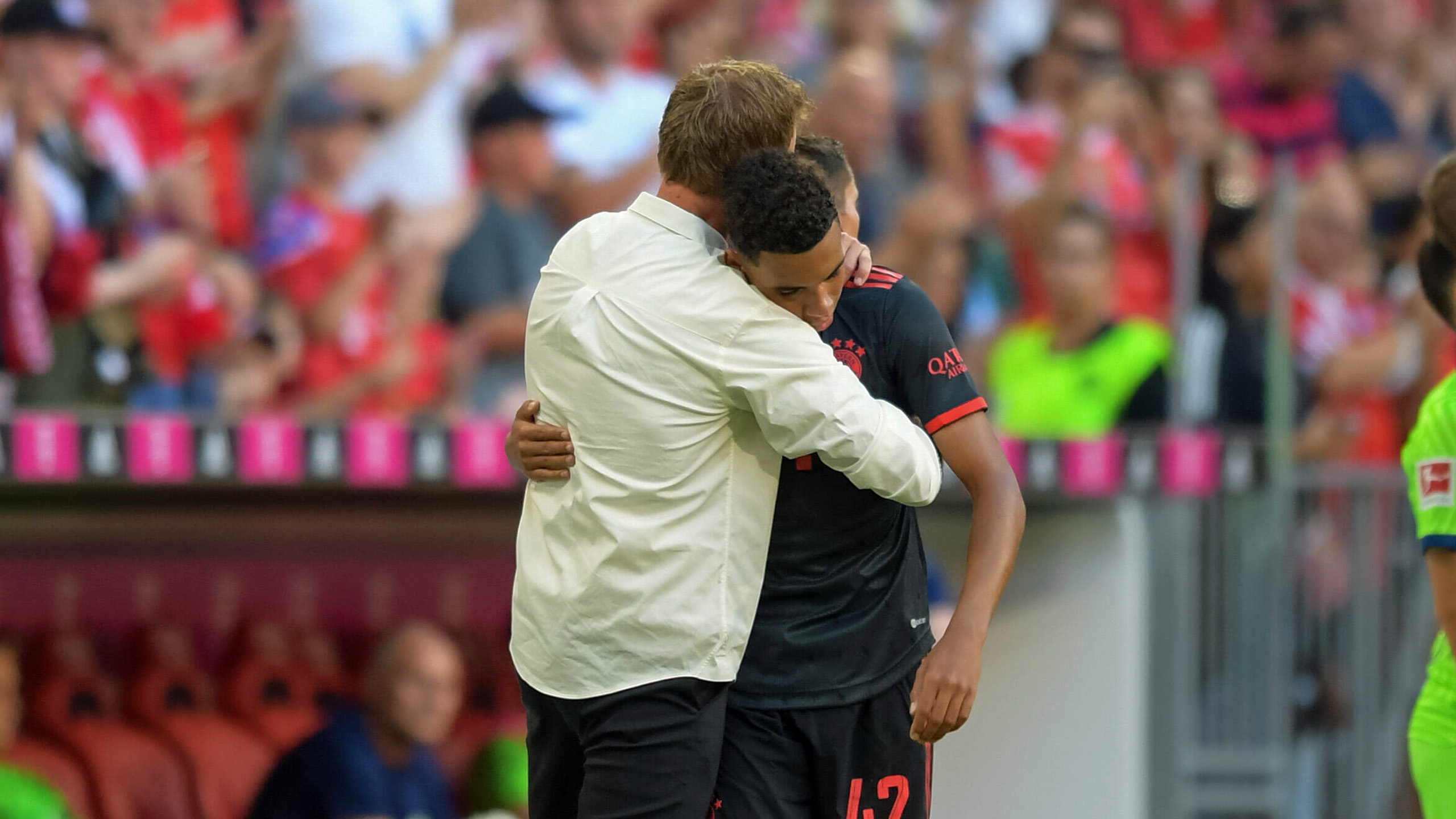 Julian Nagelsmann embraces Jamal Musiala