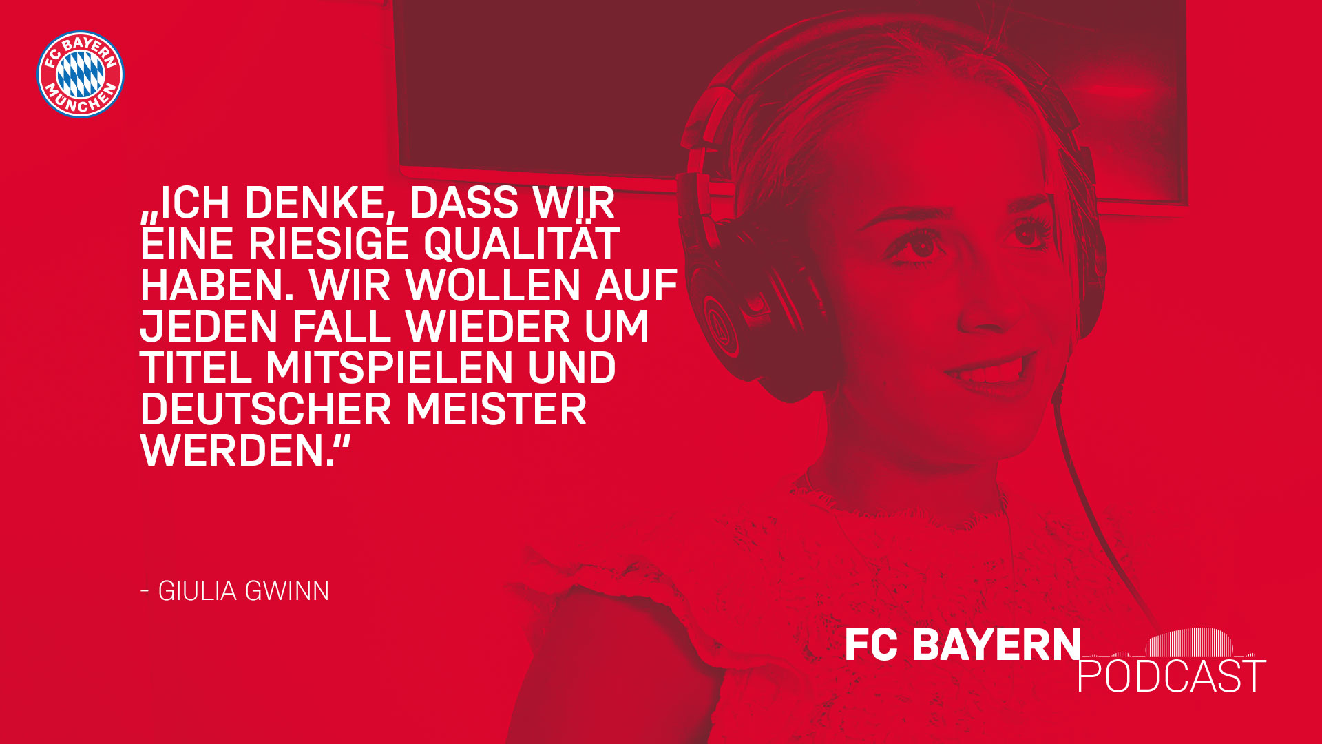 Giulia Gwinn Zitat FC Bayern Podcast