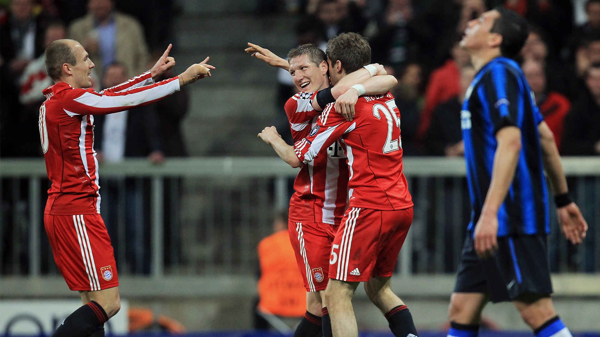 FC Bayern vs. Inter Mailand, Robben, Schweinsteiger