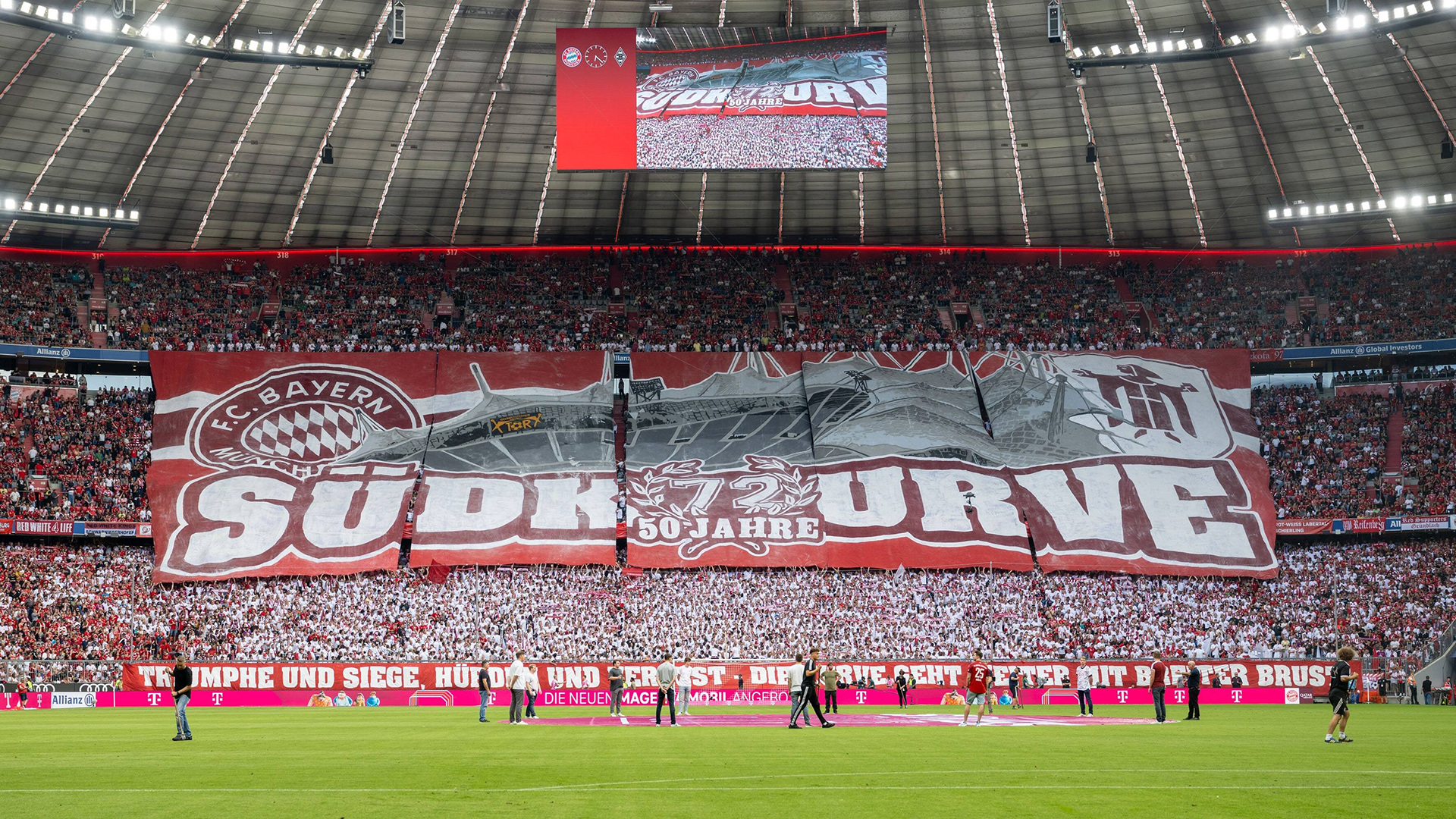 Tifo, FC Bayern, Südkurve, Allianz Arena