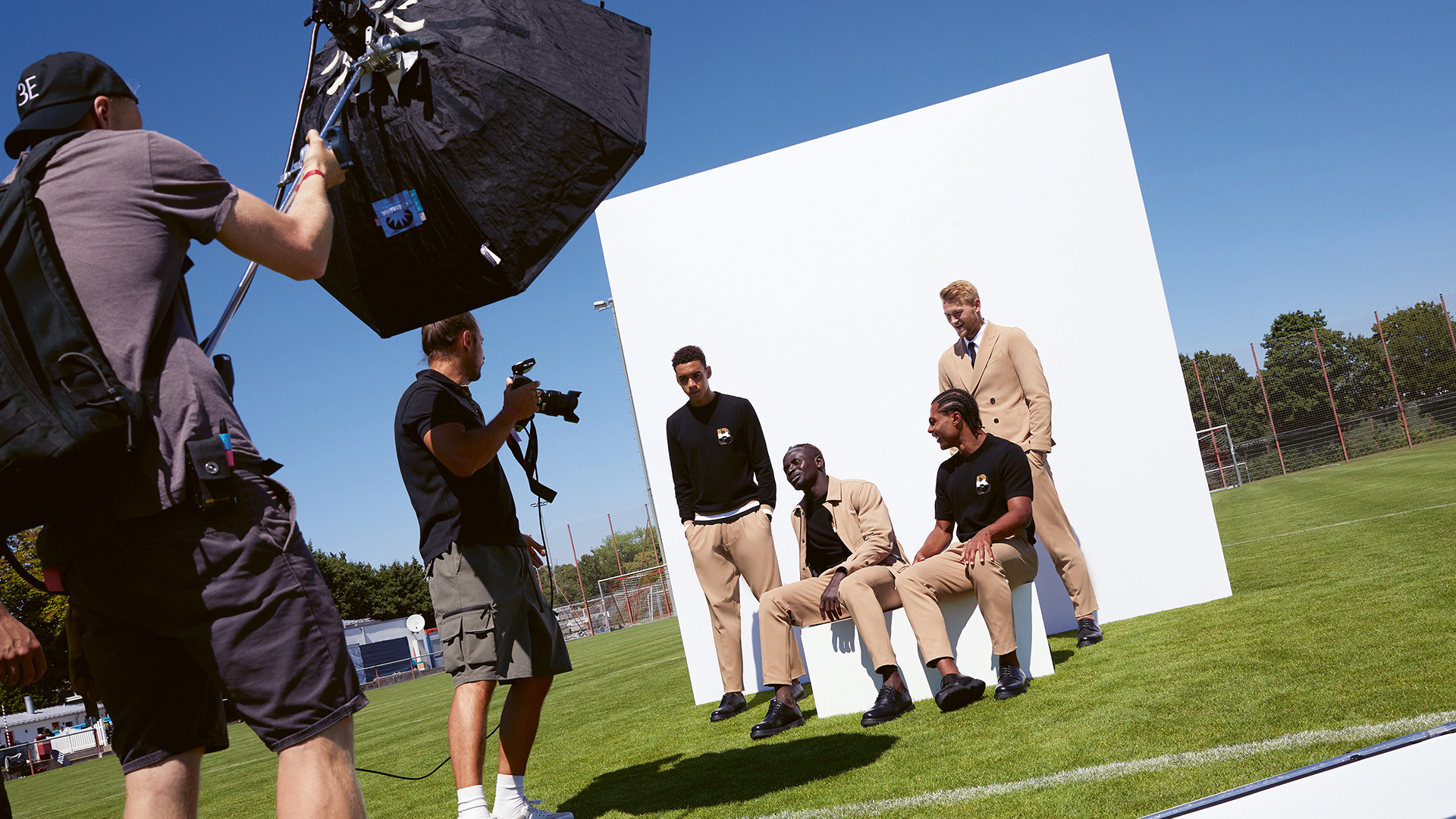 de Ligt, Mane, Gnabry, Musiala Fotoshooting