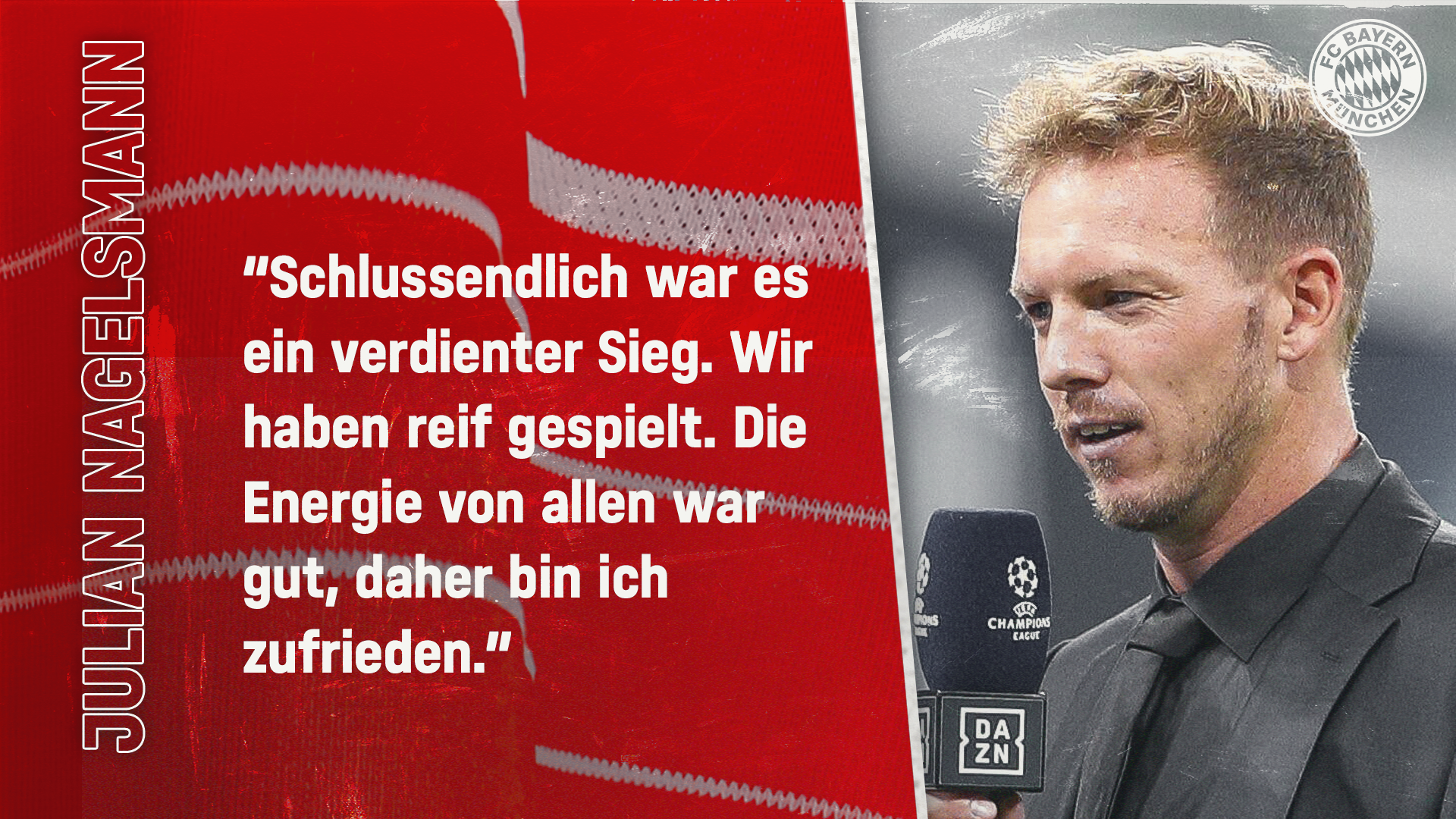 Julian Nagelsmann zum Spiel bei Inter Mailand