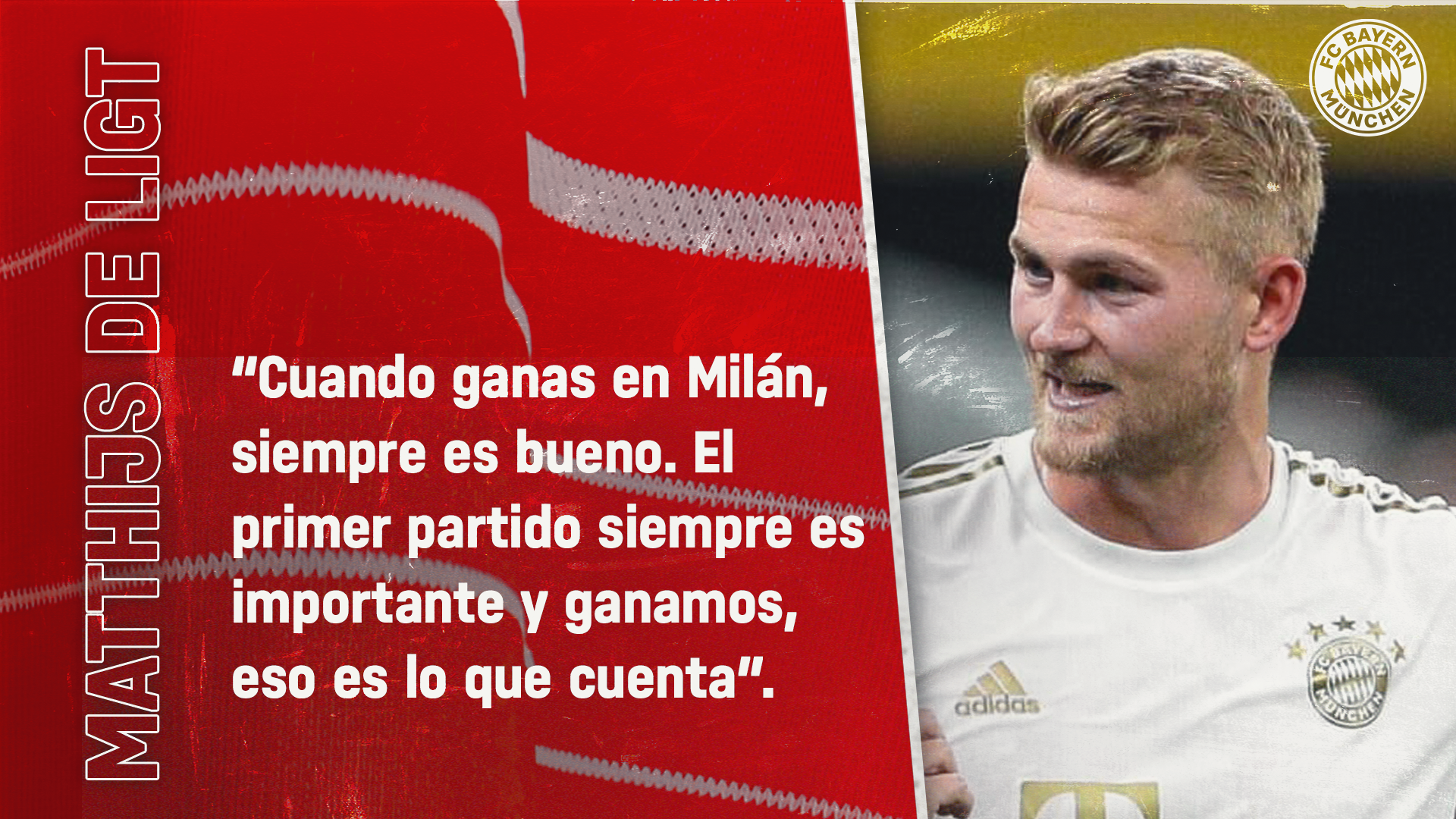 Matthijs de Ligt sobre el partido ante el Inter de Milán