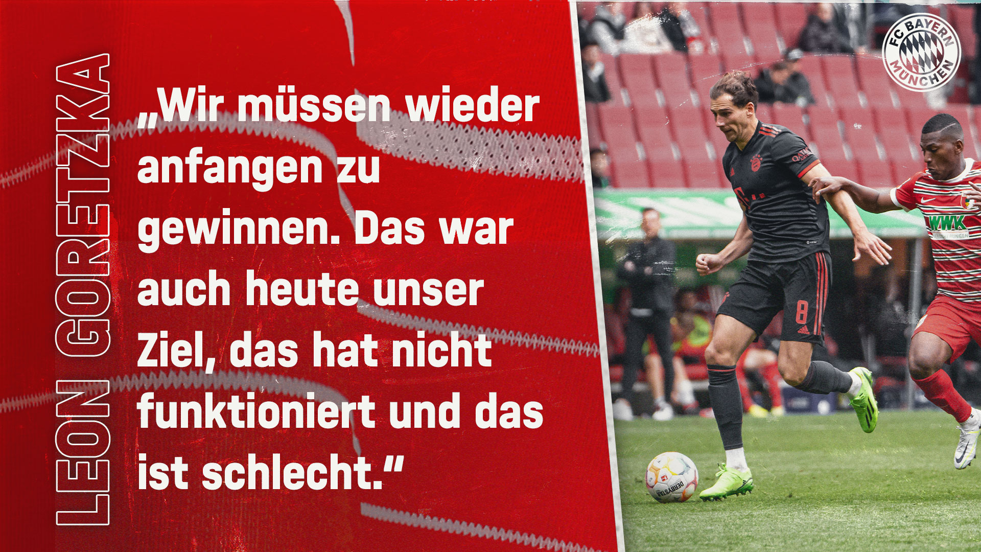 Leon Goretzka zum Spiel beim FC Augsburg