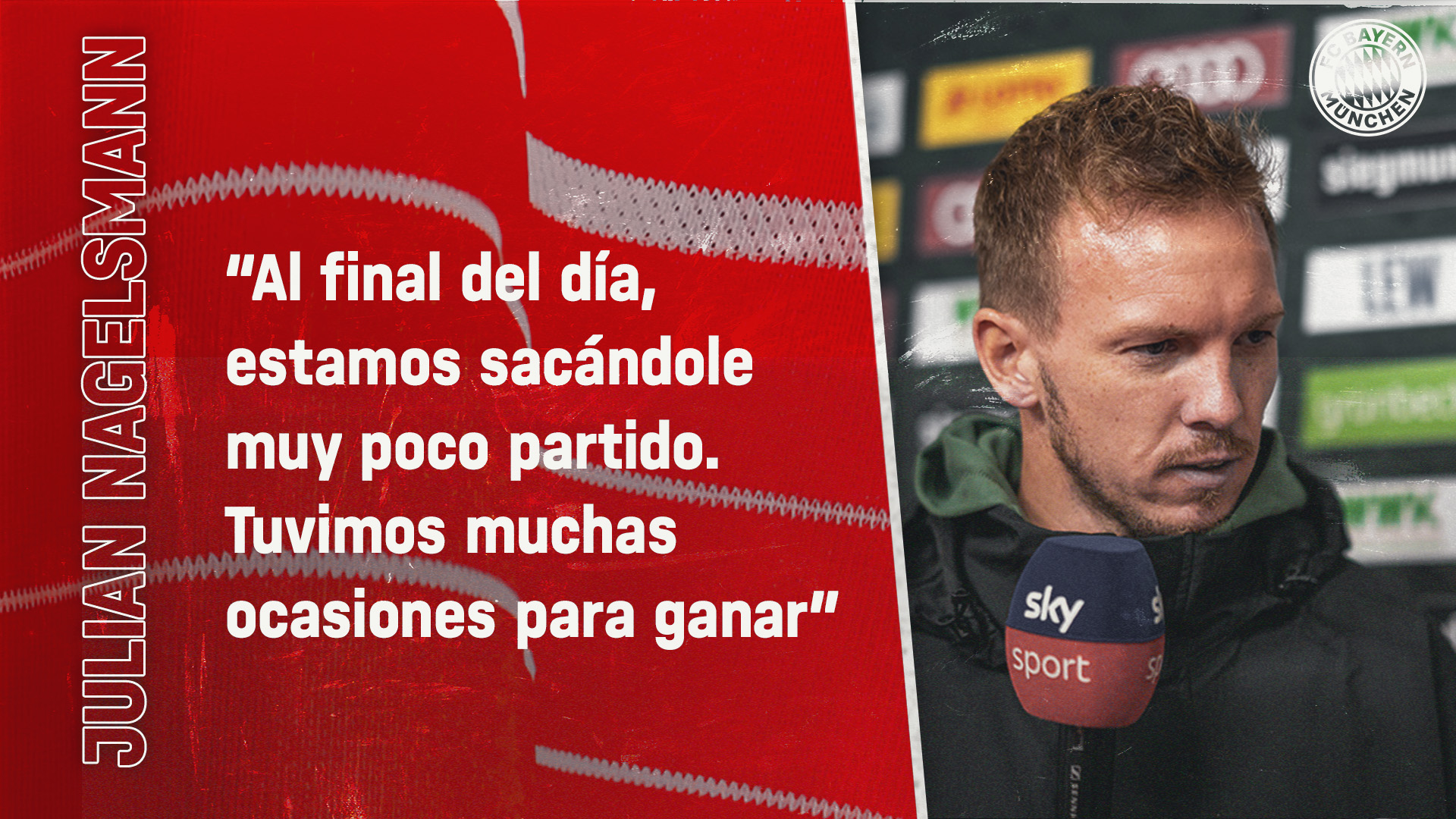 Julian Nagelsmann sobre el duelo contra el FC Augsburgo