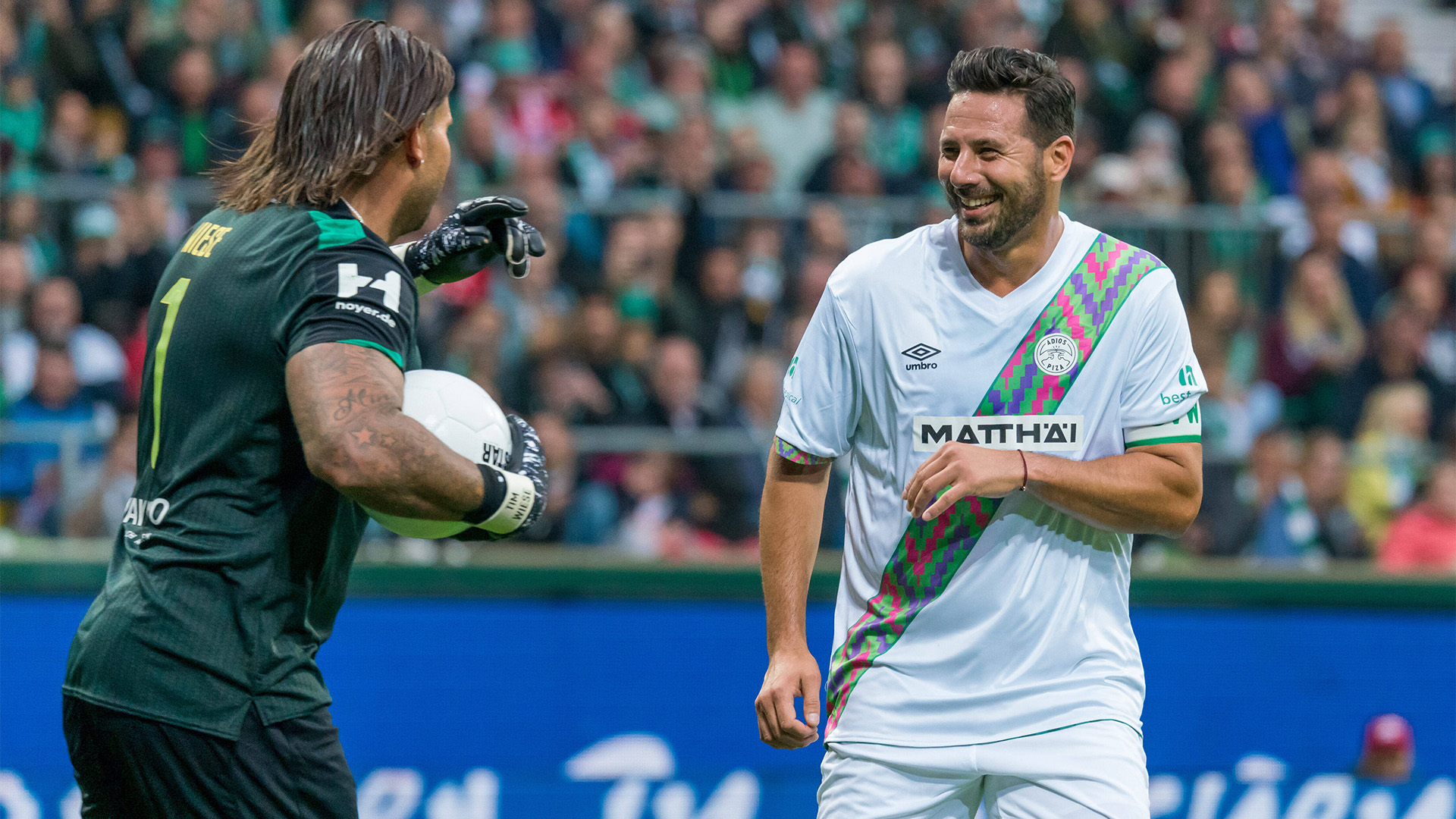 Claudio Pizarro und Tim Wiese