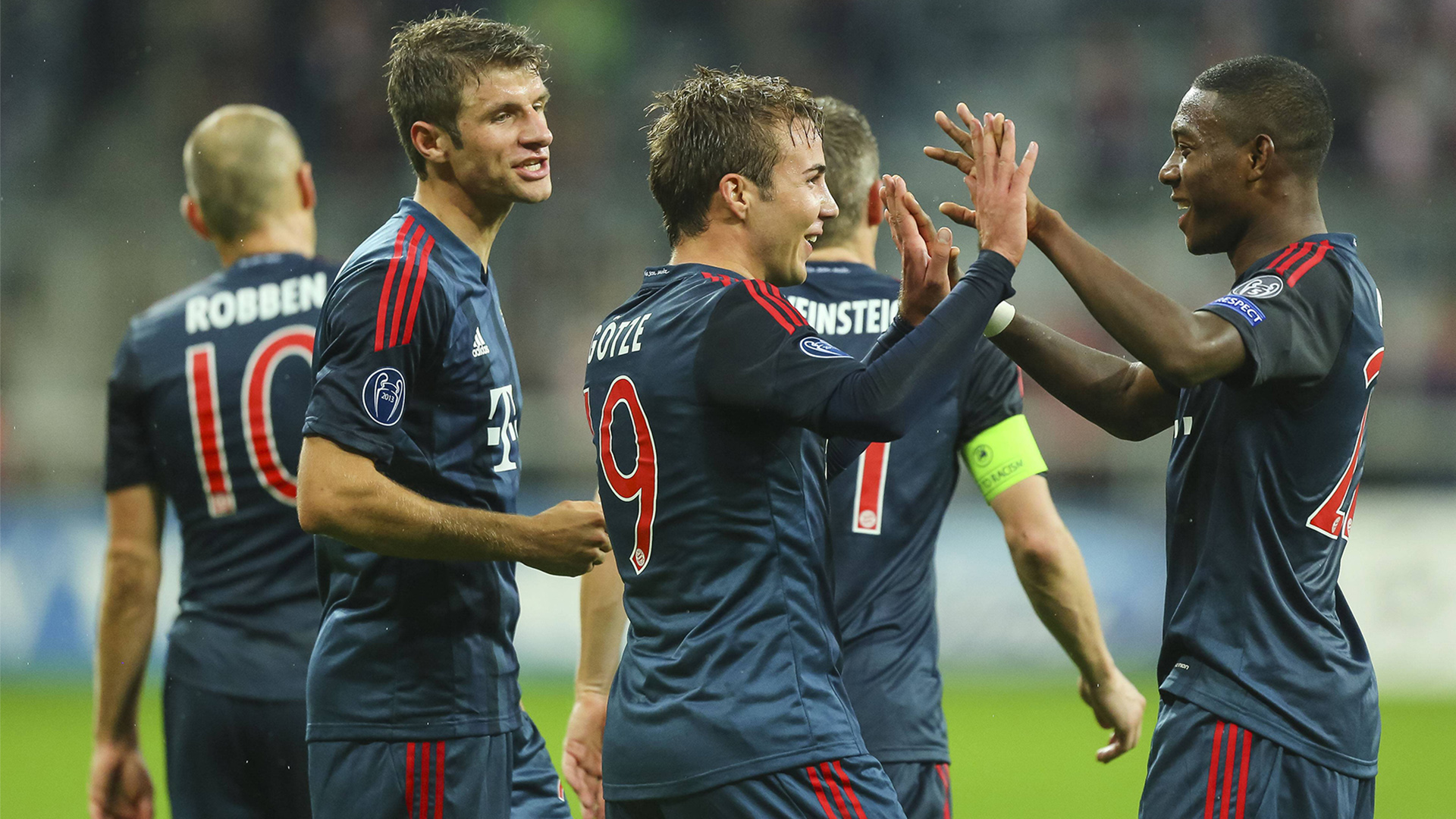 Mario Götze, David Alaba, Viktoria Plzen