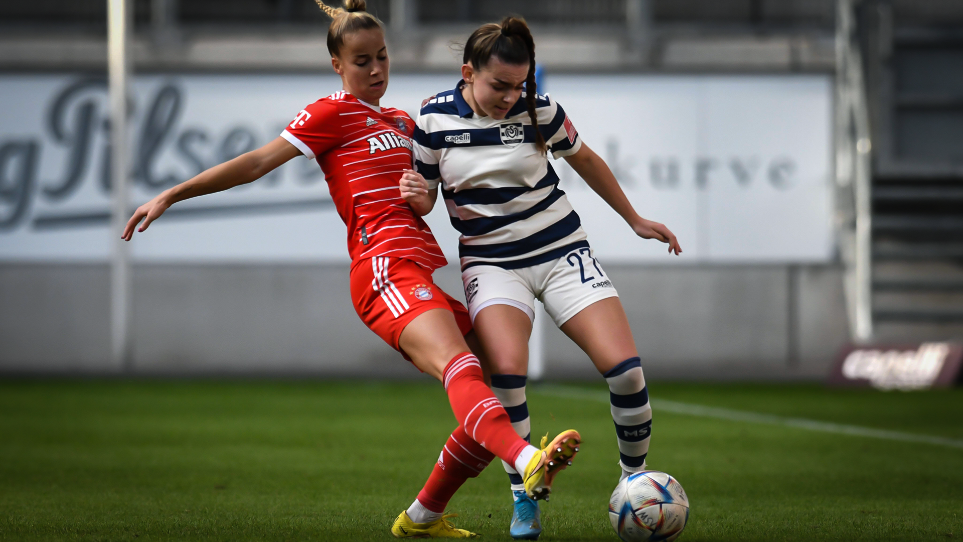 FC Bayern Frauen, Giulia Gwinn, Zweikampf