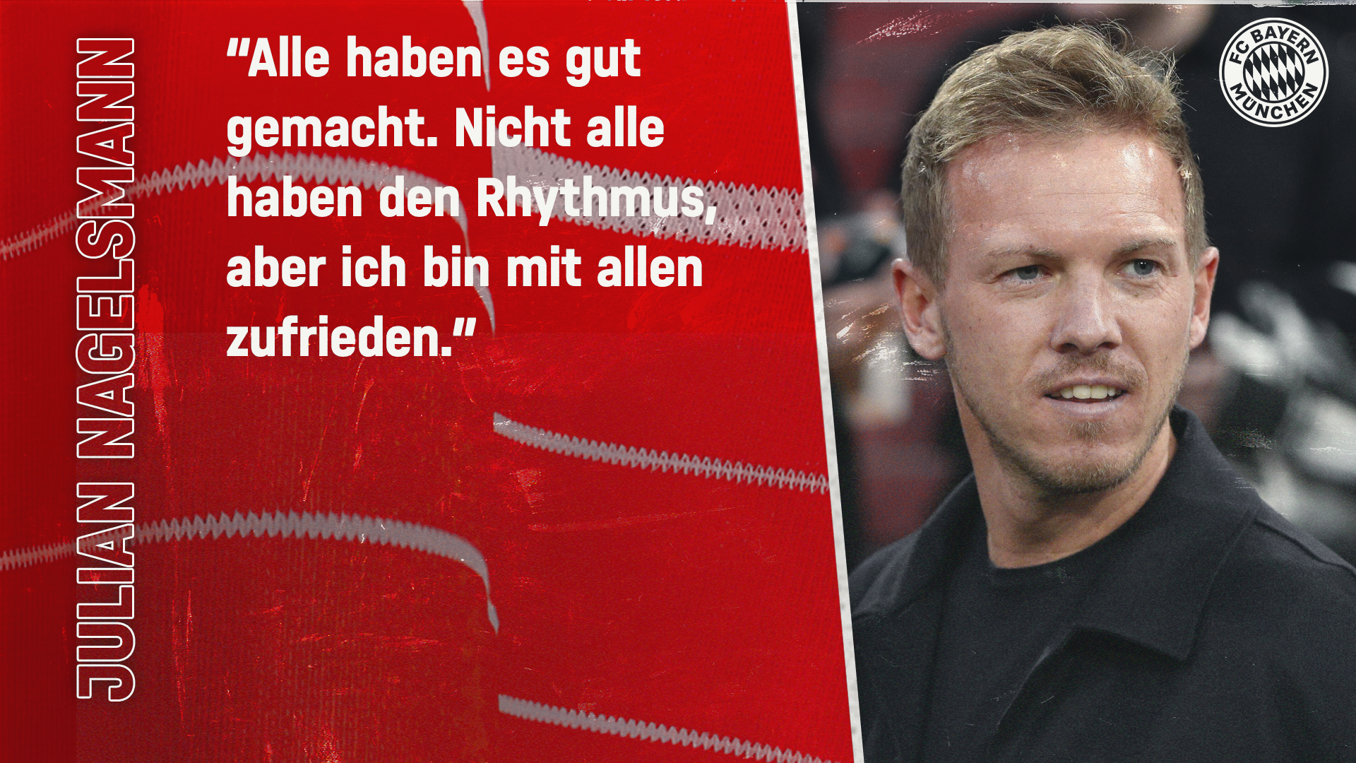 Julian Nagelsmann zum Spiel gegen Pilsen