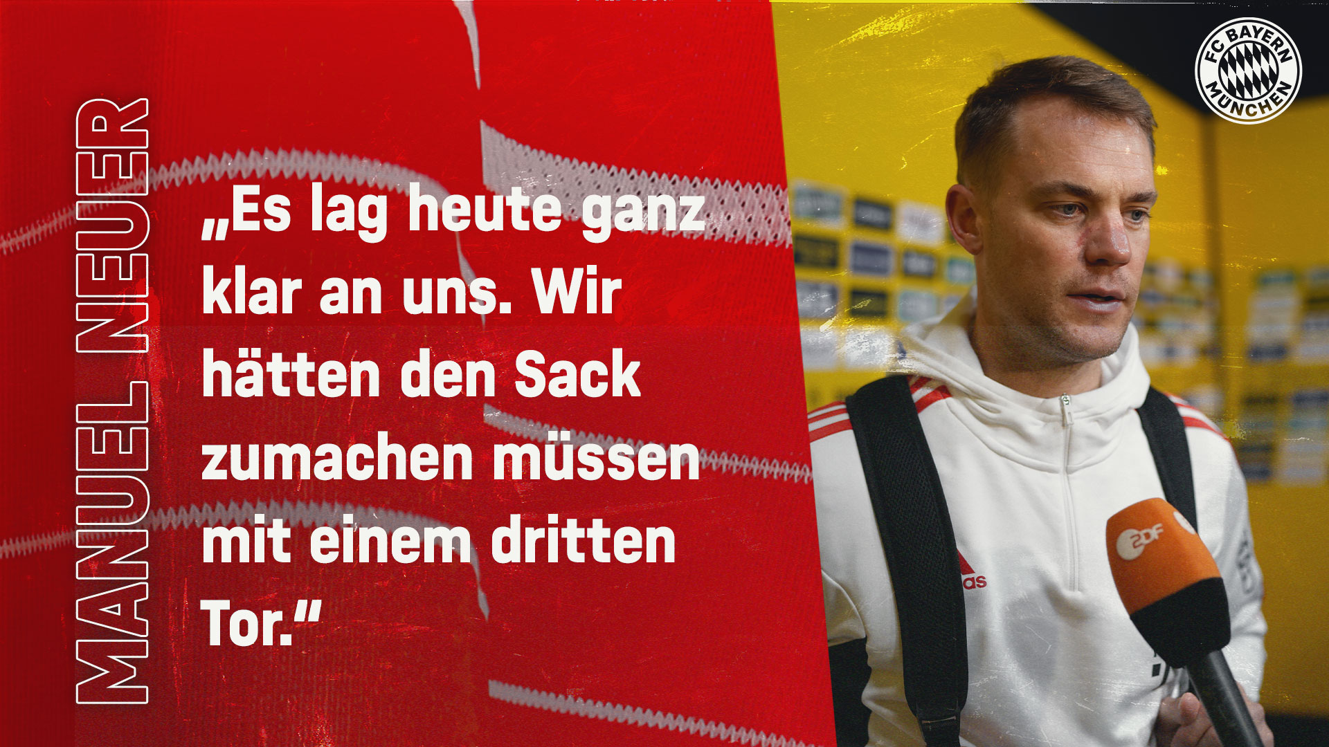 Manuel Neuer zum Spiel gegen Dortmund