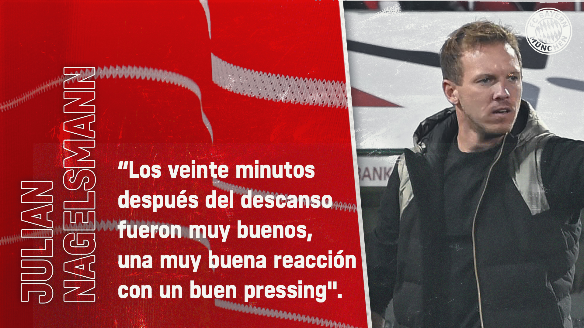 Julian Nagelsmann sobre el partido de Copa ante el FC Augsburg