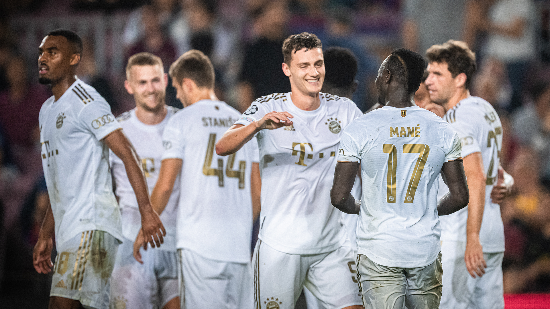 Benjamin Pavard celebrations