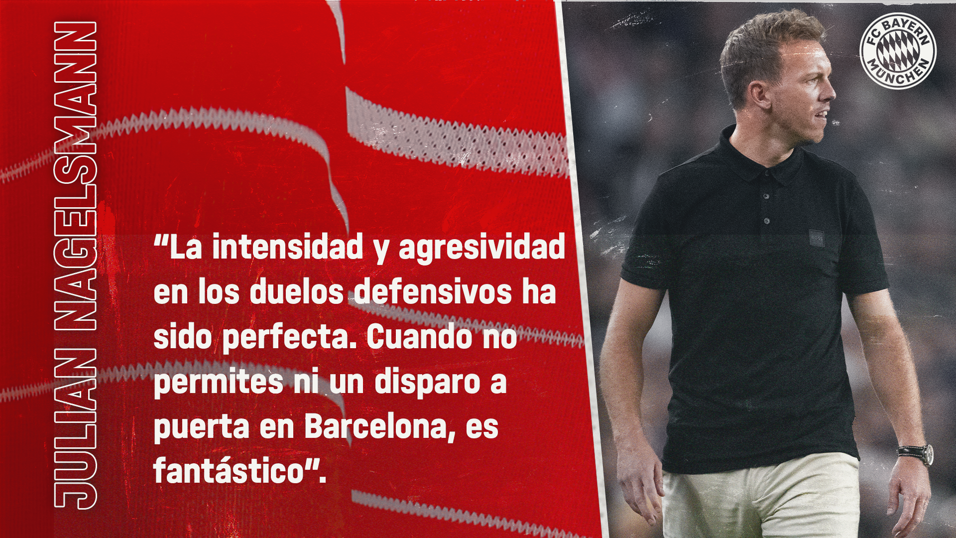 Julian Nagelsmann sobre el partido en Barcelona