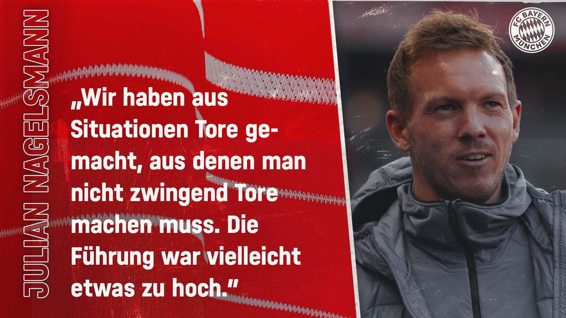 Julian Nagelsmann zum Spiel gegen Hertha BSC