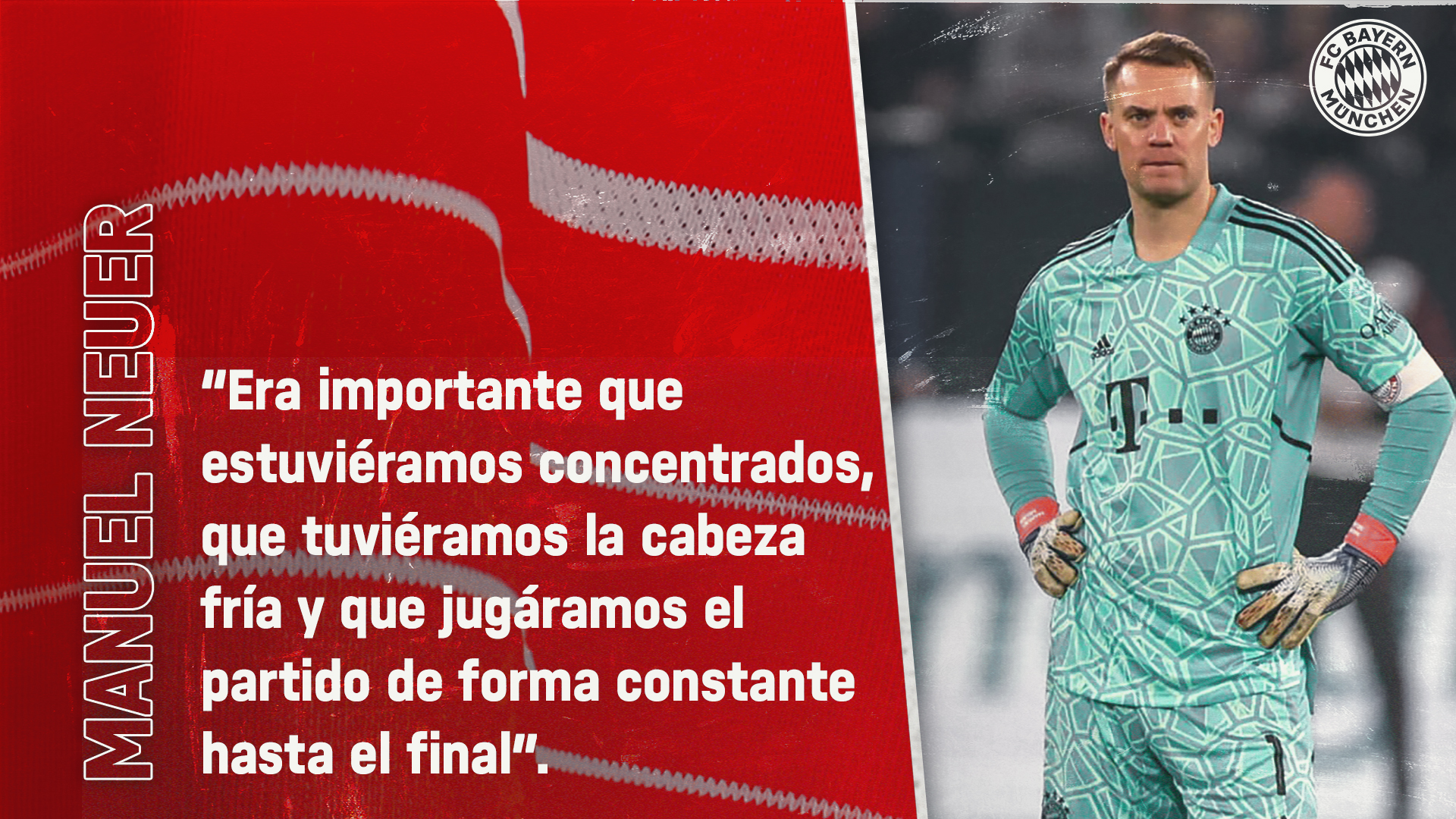 Manuel Neuer sobre el partido ante el FC Schalke 04