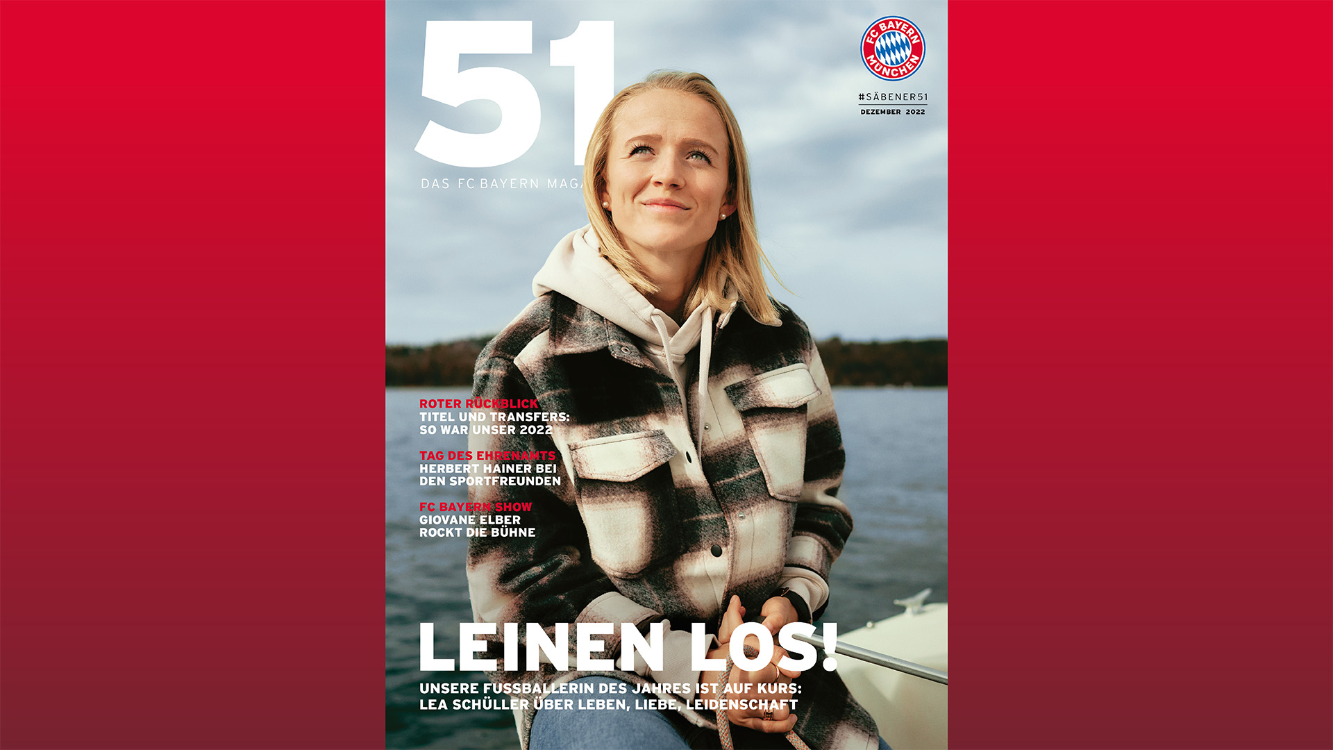 Lea Schüller im FC Bayern Magazin 51 Dezember 2022