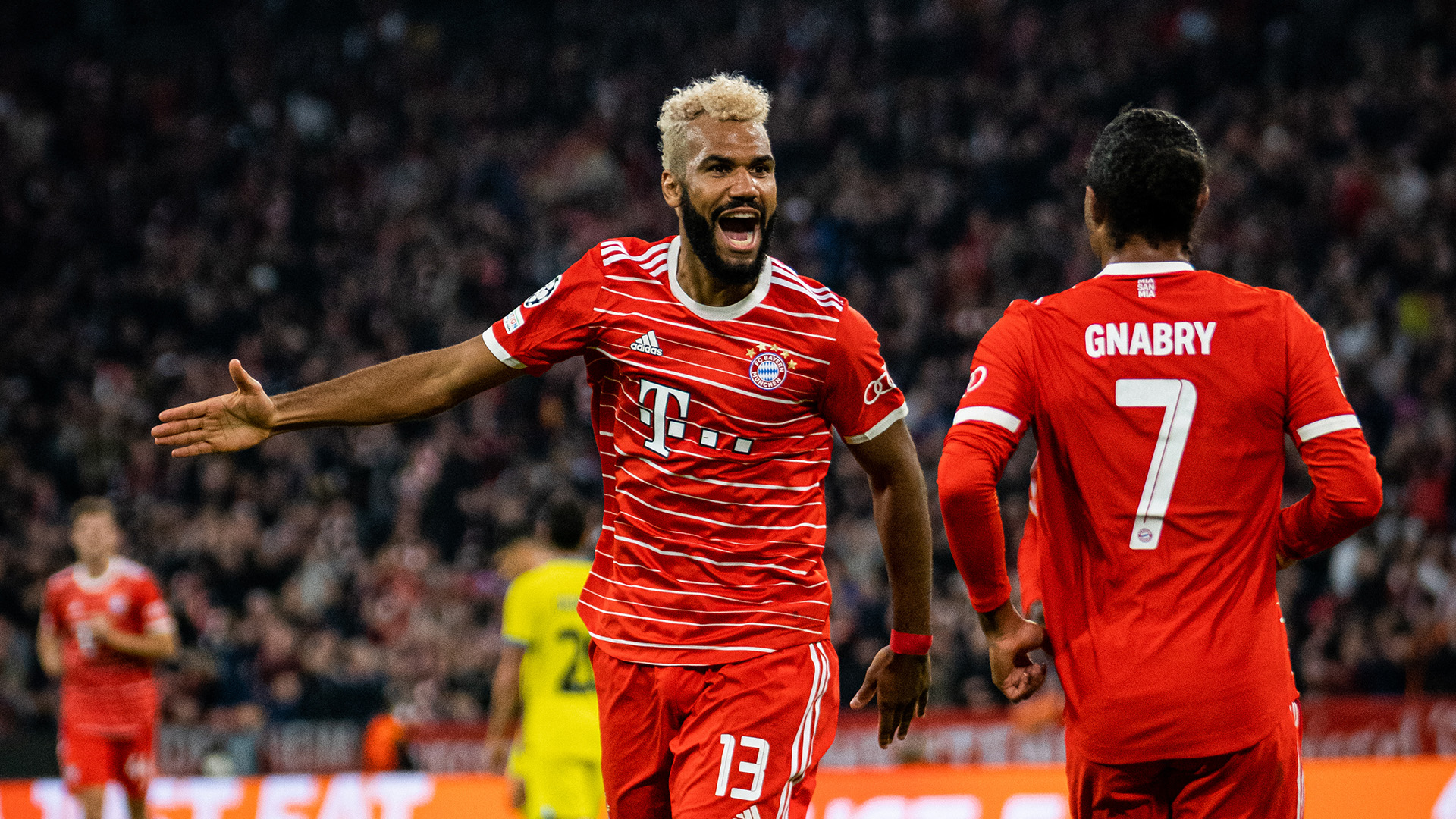 Celebración Choupo-Moting FC Bayern Inter Milán