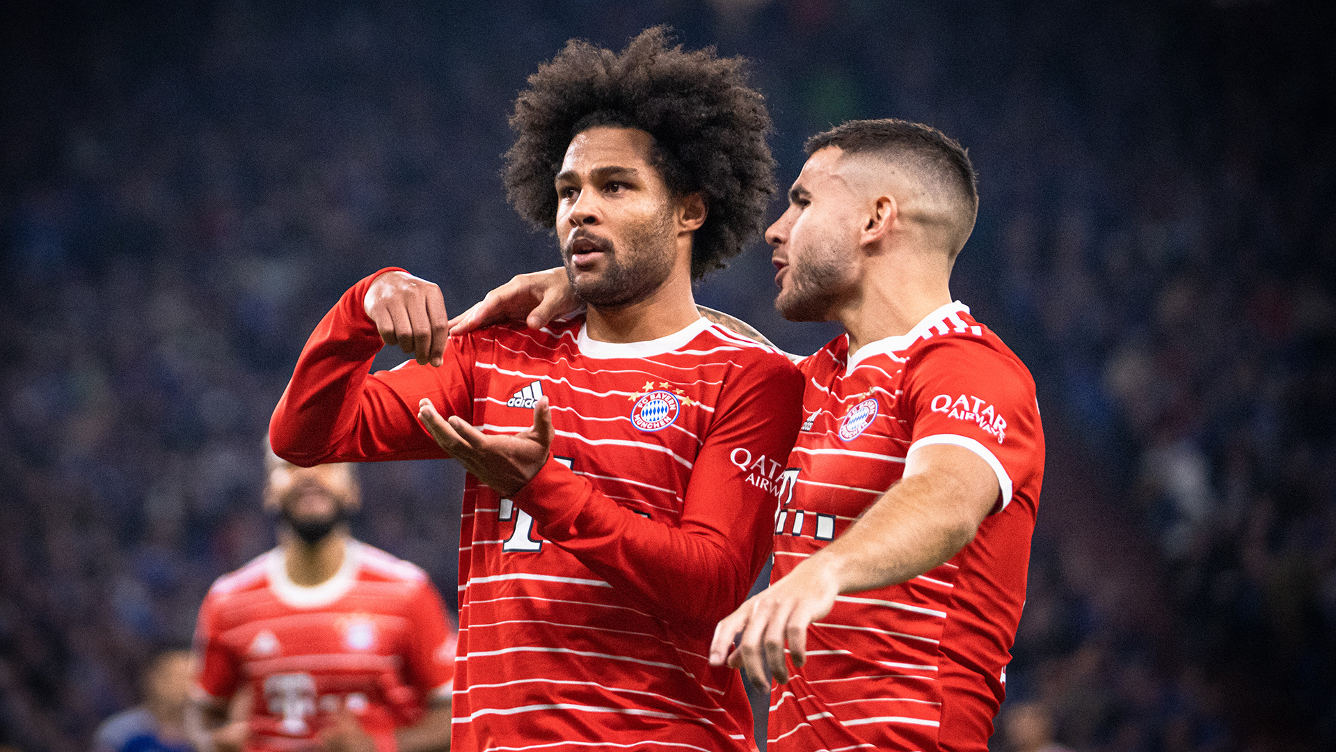 Celebración Serge Gnabry FC Bayern Schalke 04