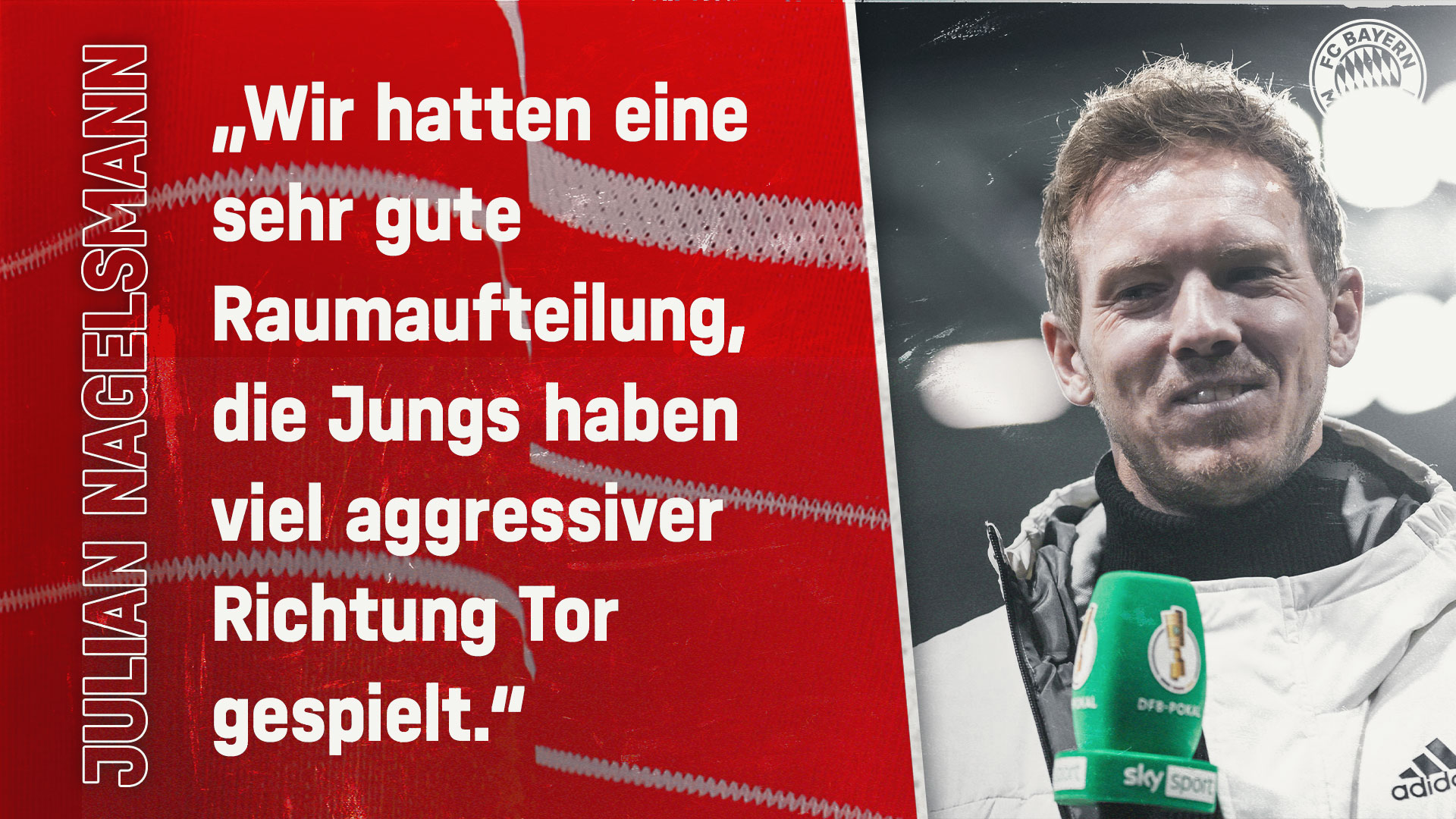 Julian Nagelsmann zum Pokalspiel beim 1. FSV Mainz 05