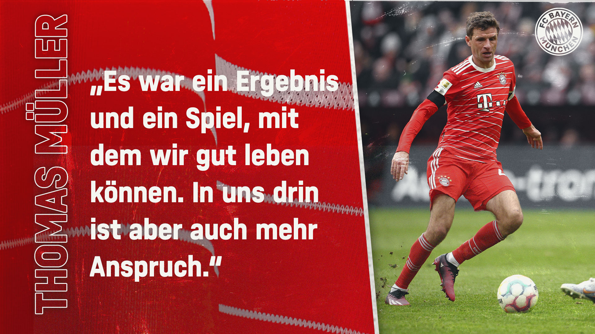 Thomas Müller zum Bundesliga-Spiel gegen Bochum