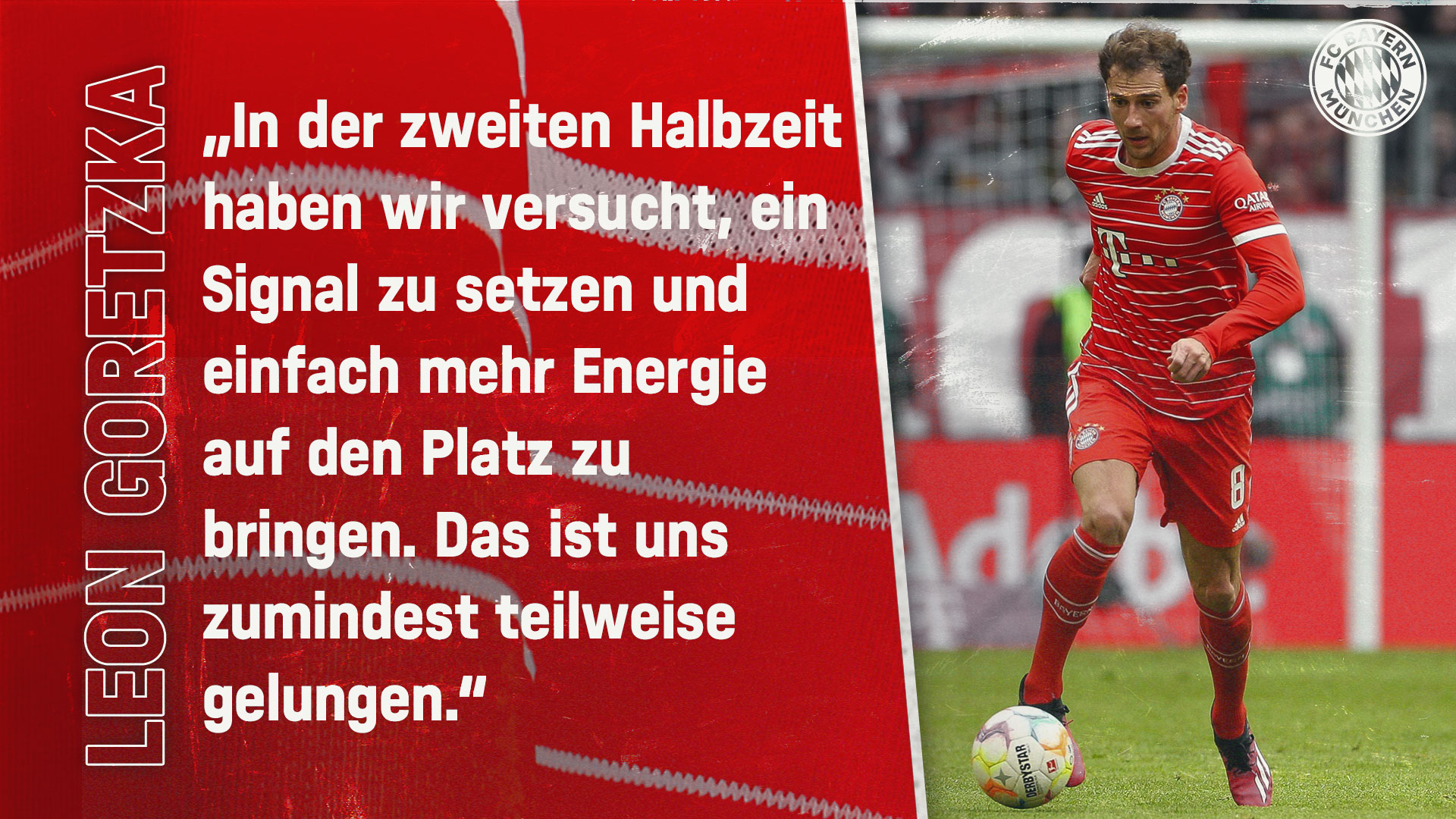 Leon Goretzka zum Bundesliga-Spiel gegen Bochum