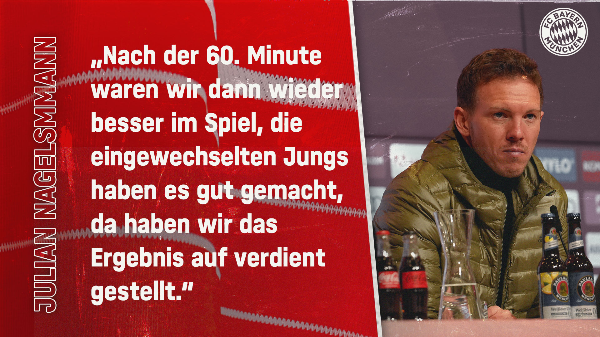 Julian Nagelsmann zum Bundesliga-Spiel gegen Bochum