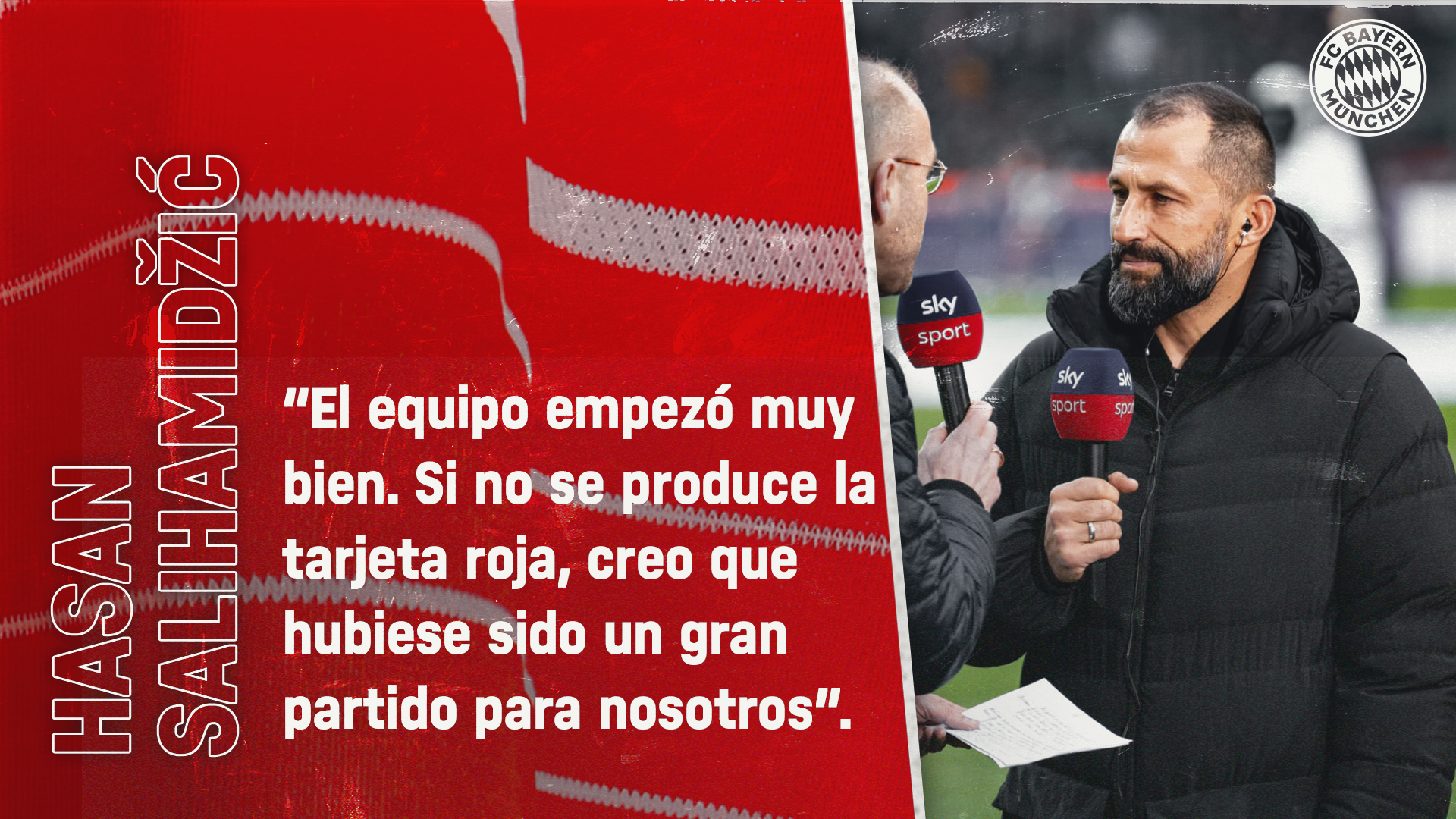 Hasan Salihamidžić sobre el partido de Bundesliga ante el Borussia Mönchengladbach