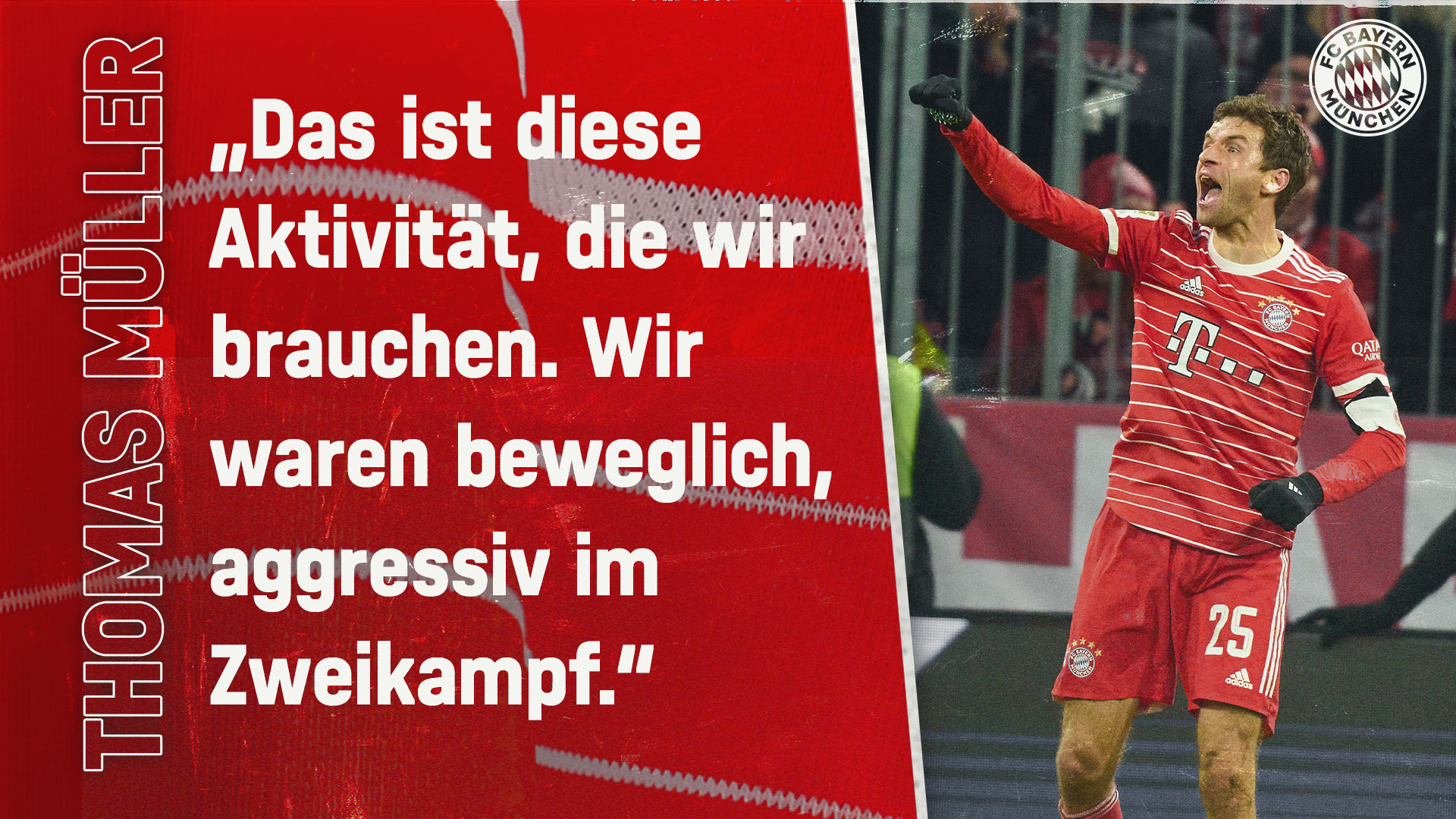 Thomas Müller zum Bundesliga-Spiel gegen Union Berlin