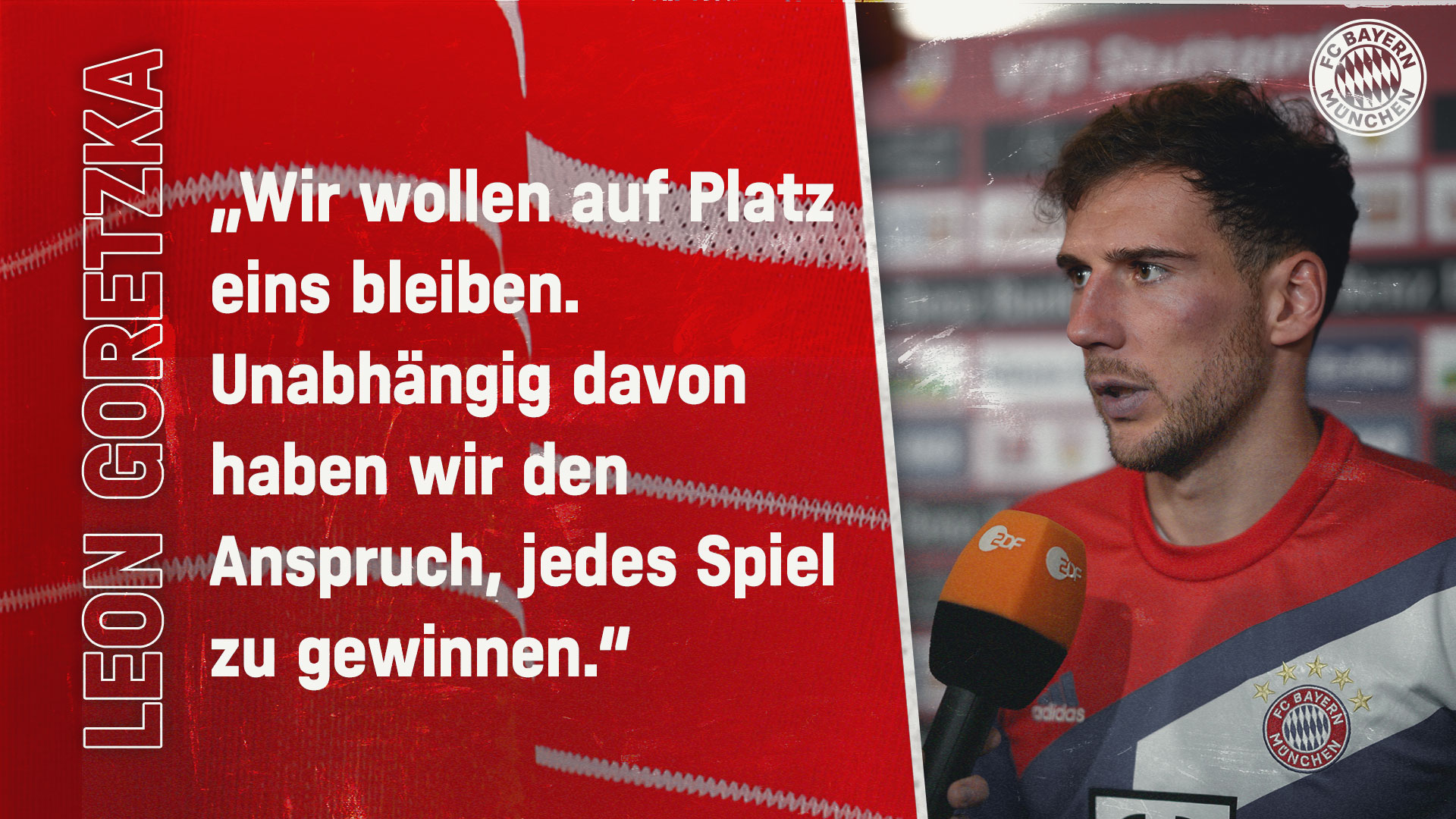 Leon Goretzka zum Bundesliga-Spiel beim VfB Stuttgart