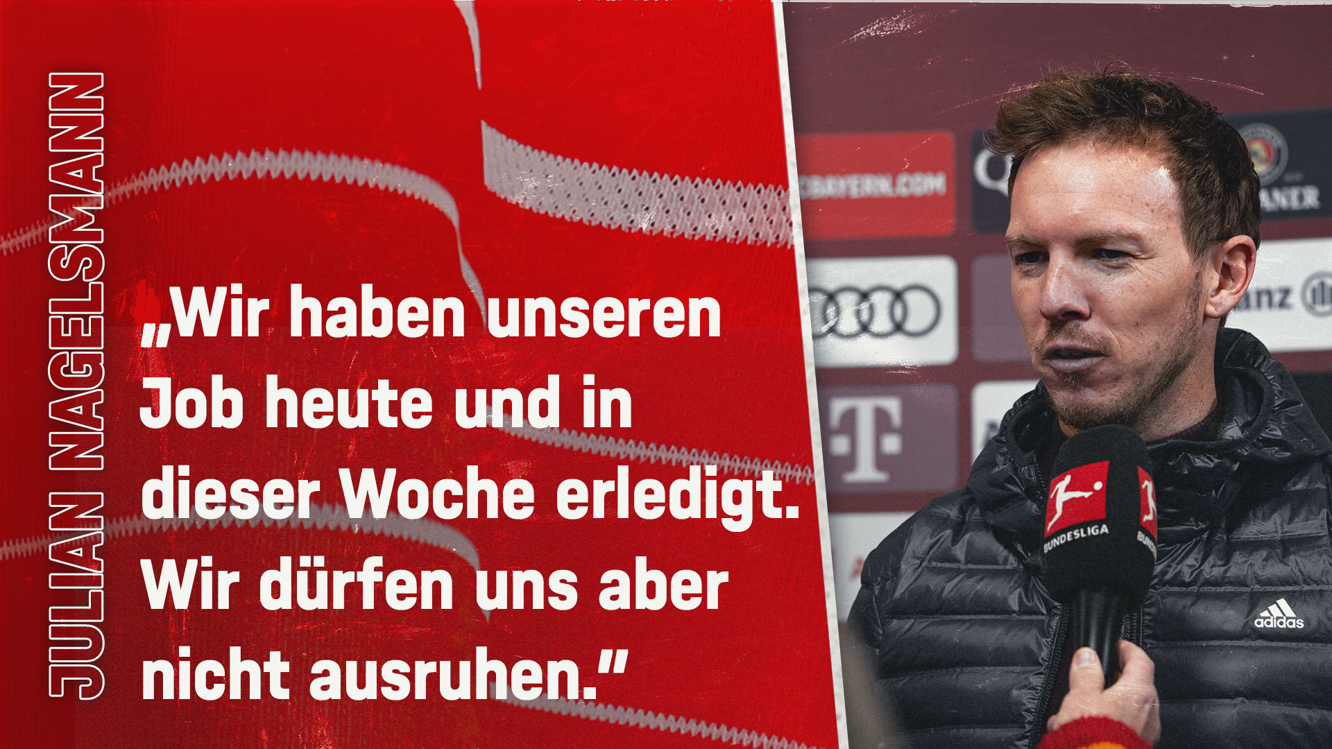 Julian Nagelsmann zum Bundesliga-Spiel gegen Augsburg