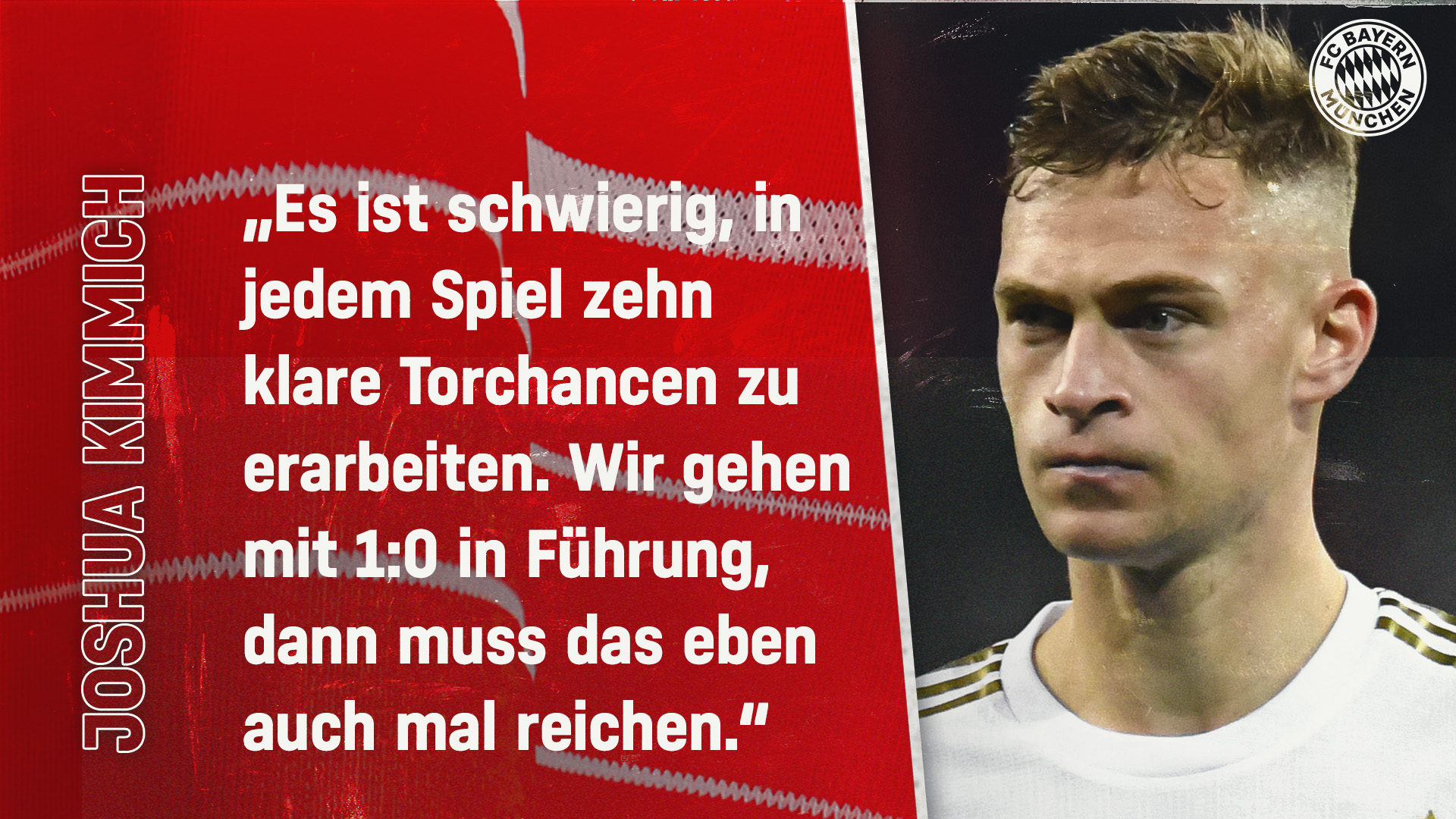 Joshua Kimmich zum Bundesliga-Spiel in Leverkusen