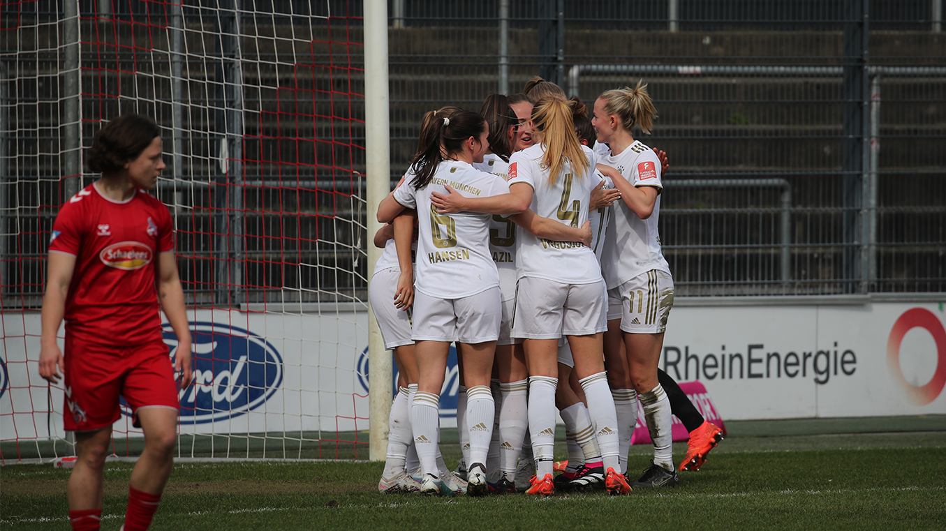 FC Bayern Frauen, 1.FC Köln, Jubel