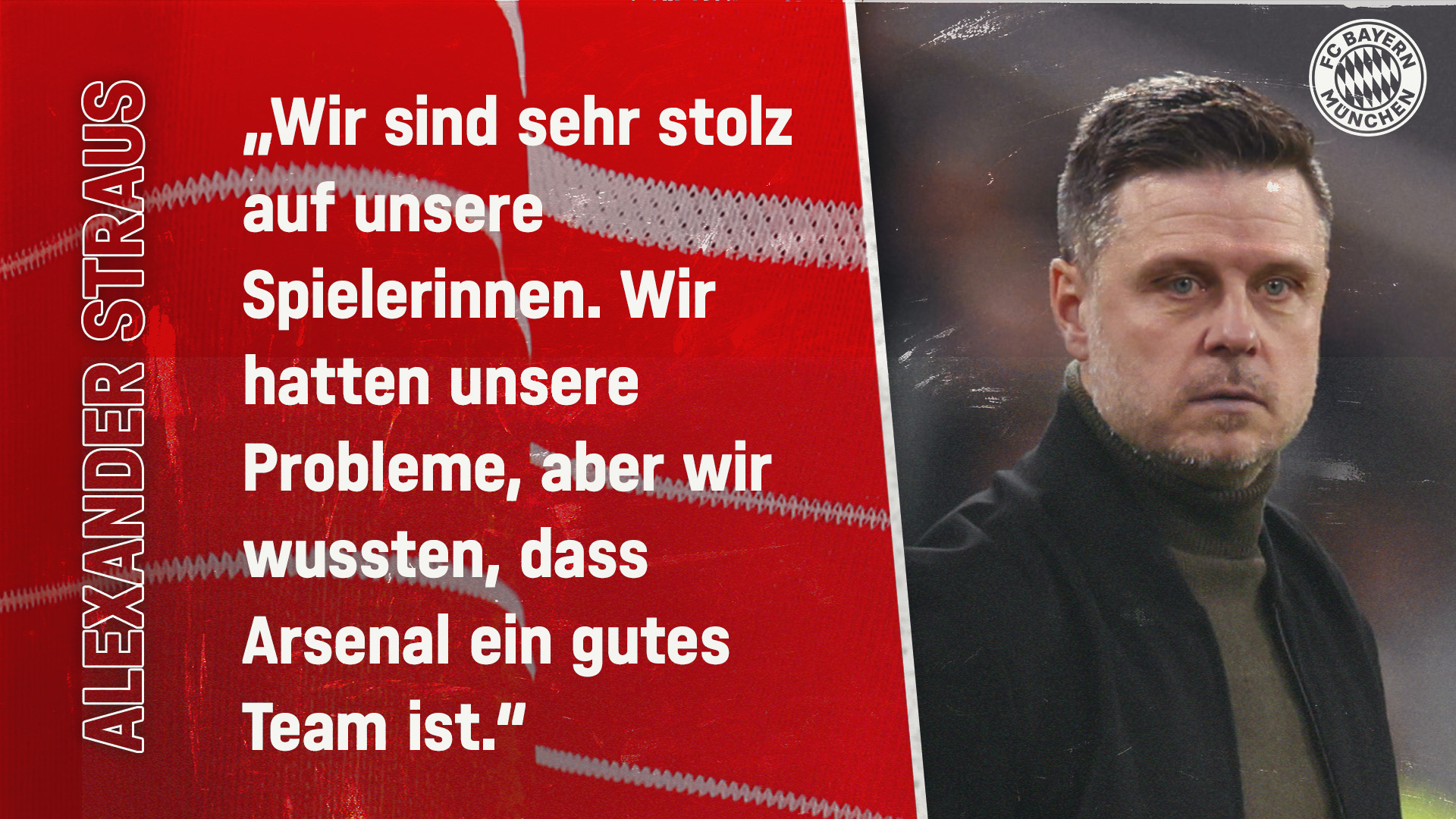 Alexander Straus zum Spiel gegen Arsenal WFC