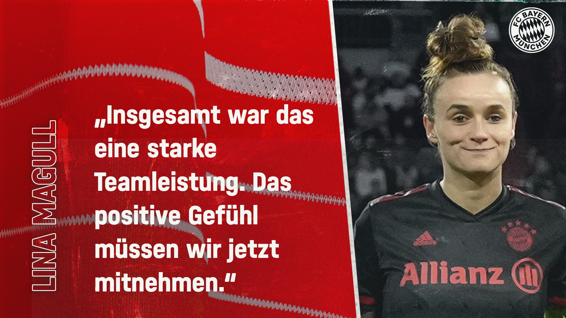 Lina Magull zum Spiel gegen Arsenal WFC