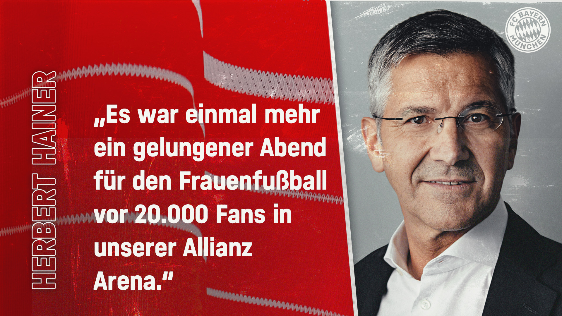 Herbert Hainer zum Spiel gegen Arsenal WFC