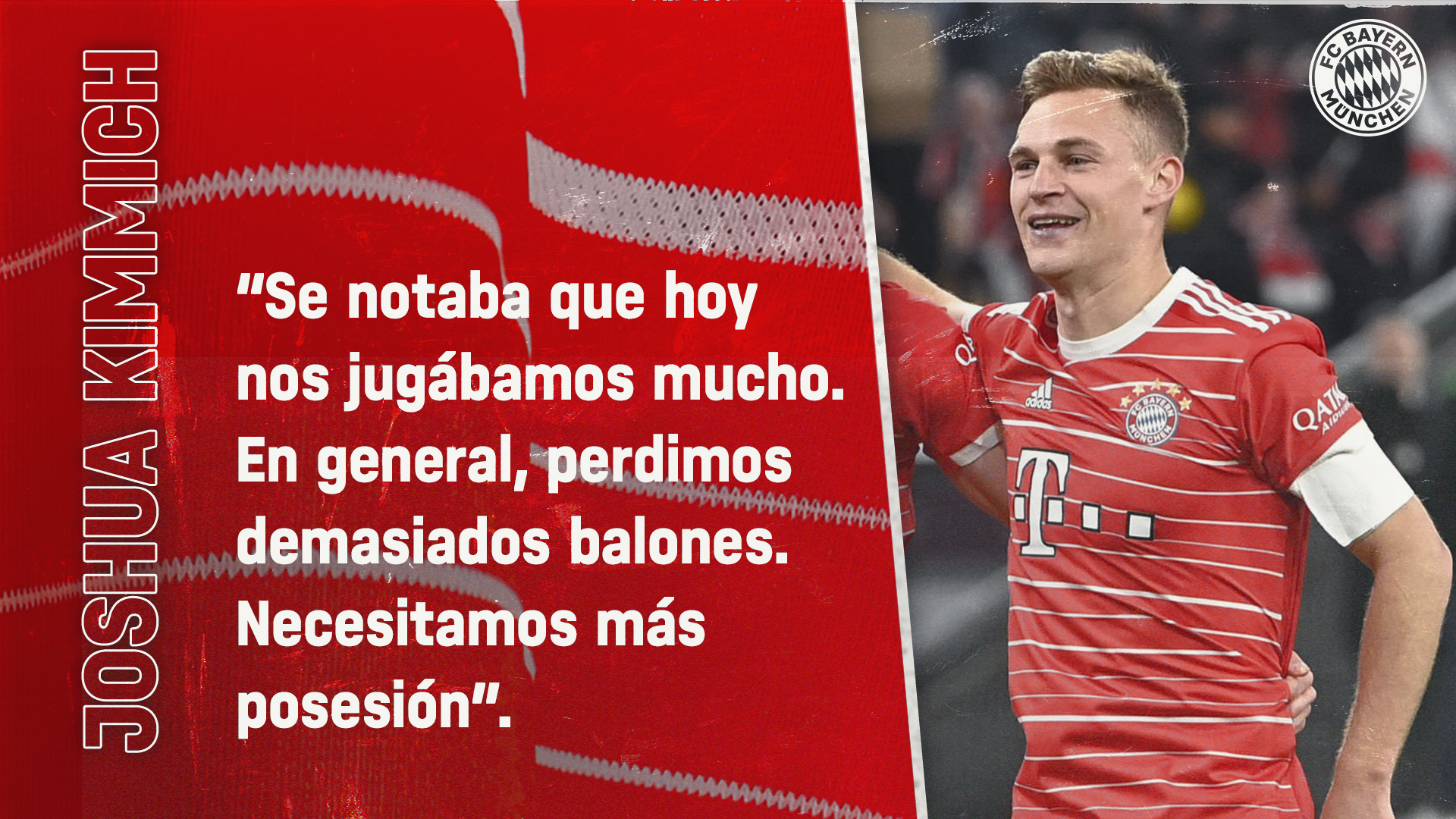 Joshua Kimmich sobre el partido de Bundesliga contra Borussia Dortmund