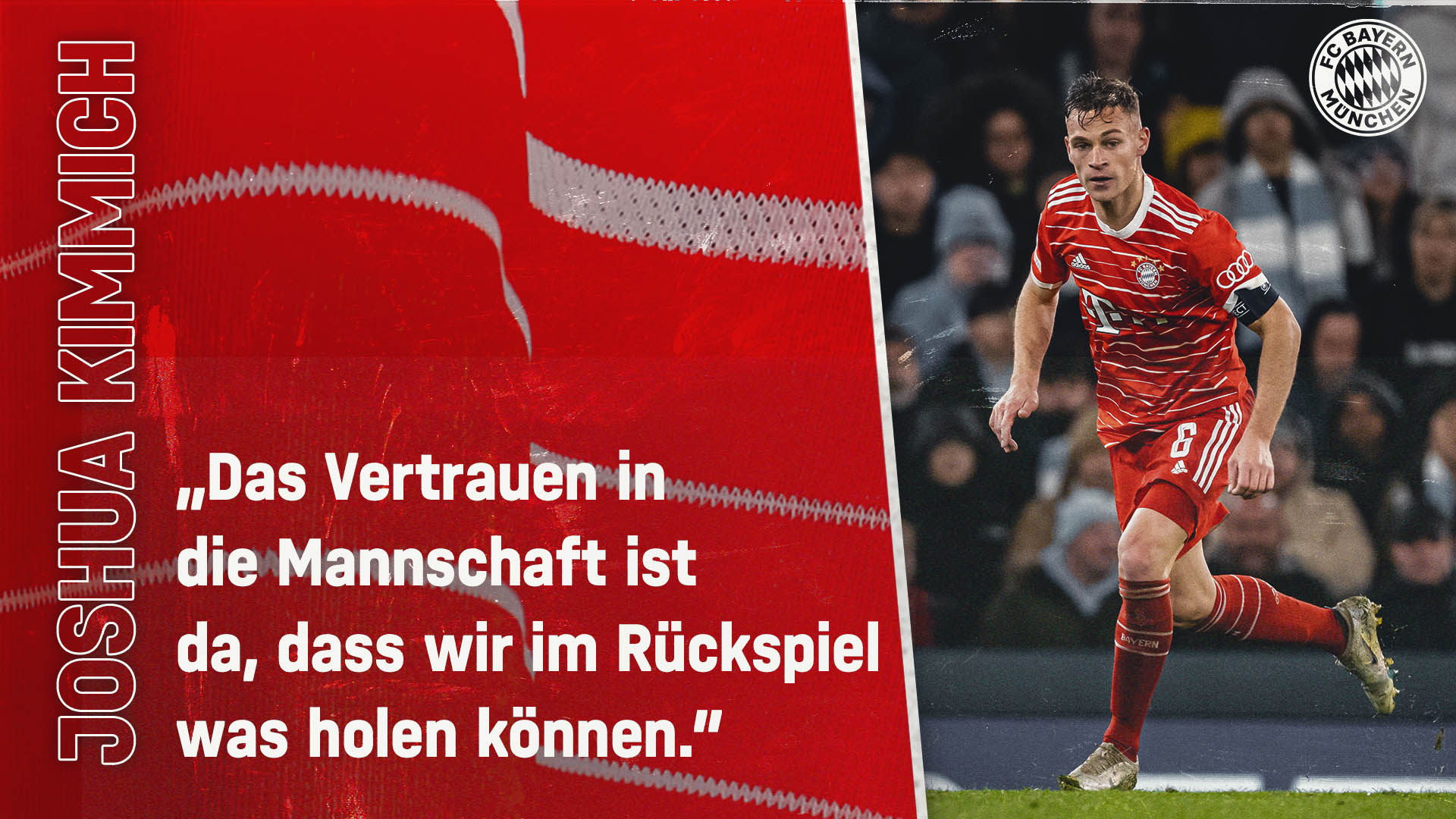 Joshua Kimmich zum Spiel bei Manchester City