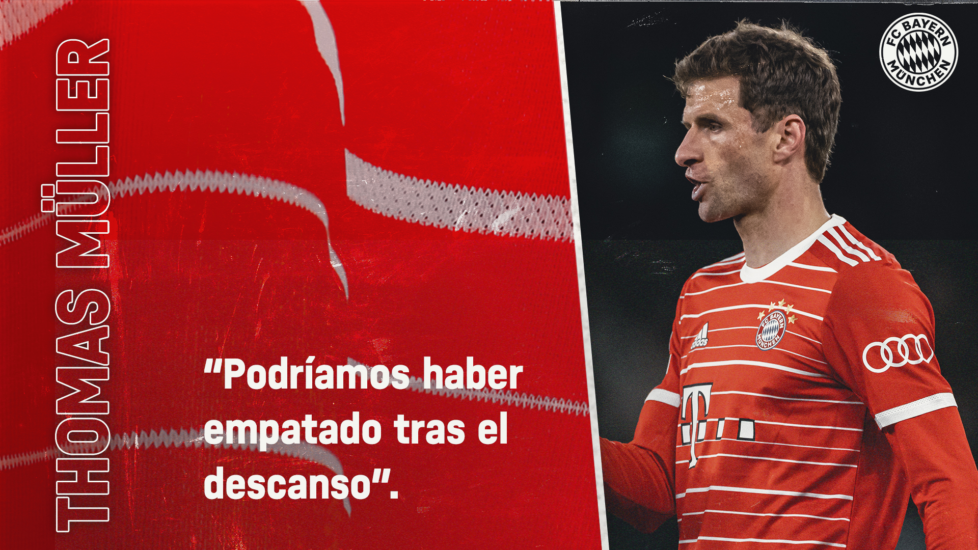 Thomas Müller sobre el partido ante el Manchester City