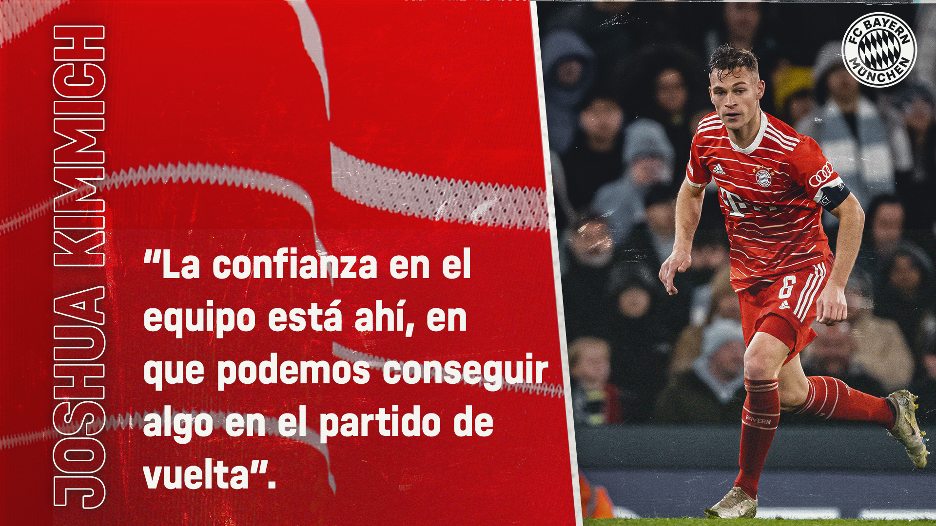 Joshua Kimmich sobre el partido ante el Manchester City