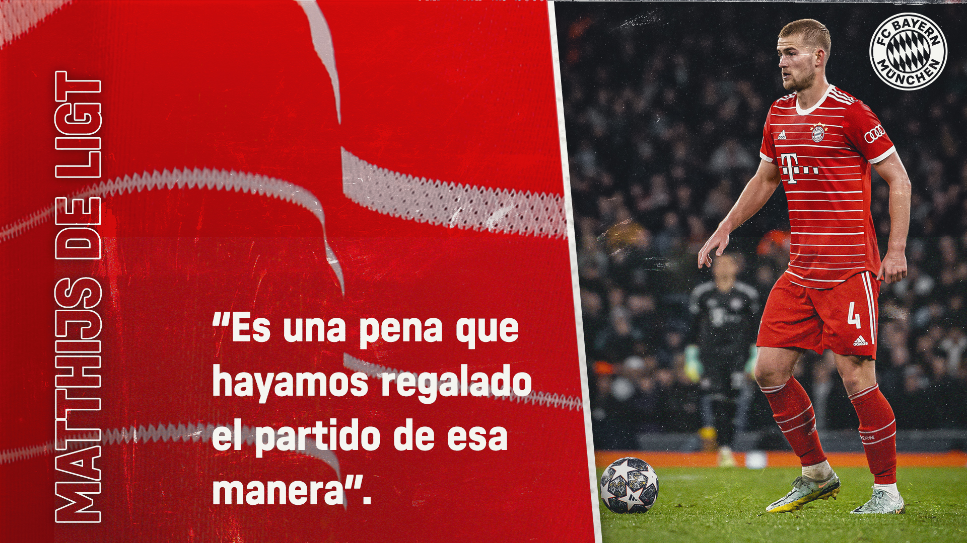 Matthijs de Ligt sobre el partido ante el Manchester City