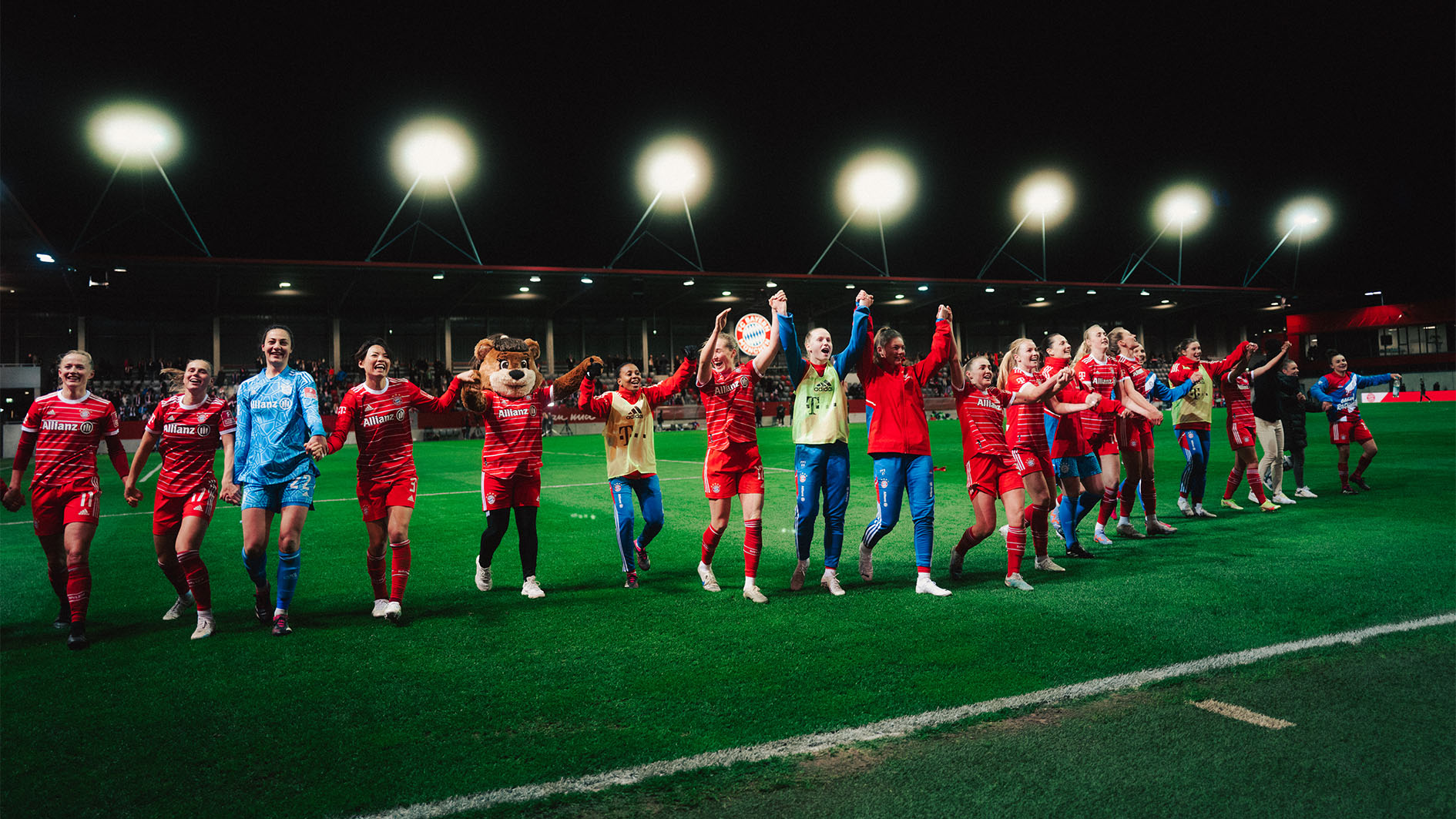 FC Bayern Frauen, VfL Wolfsburg, Jubel