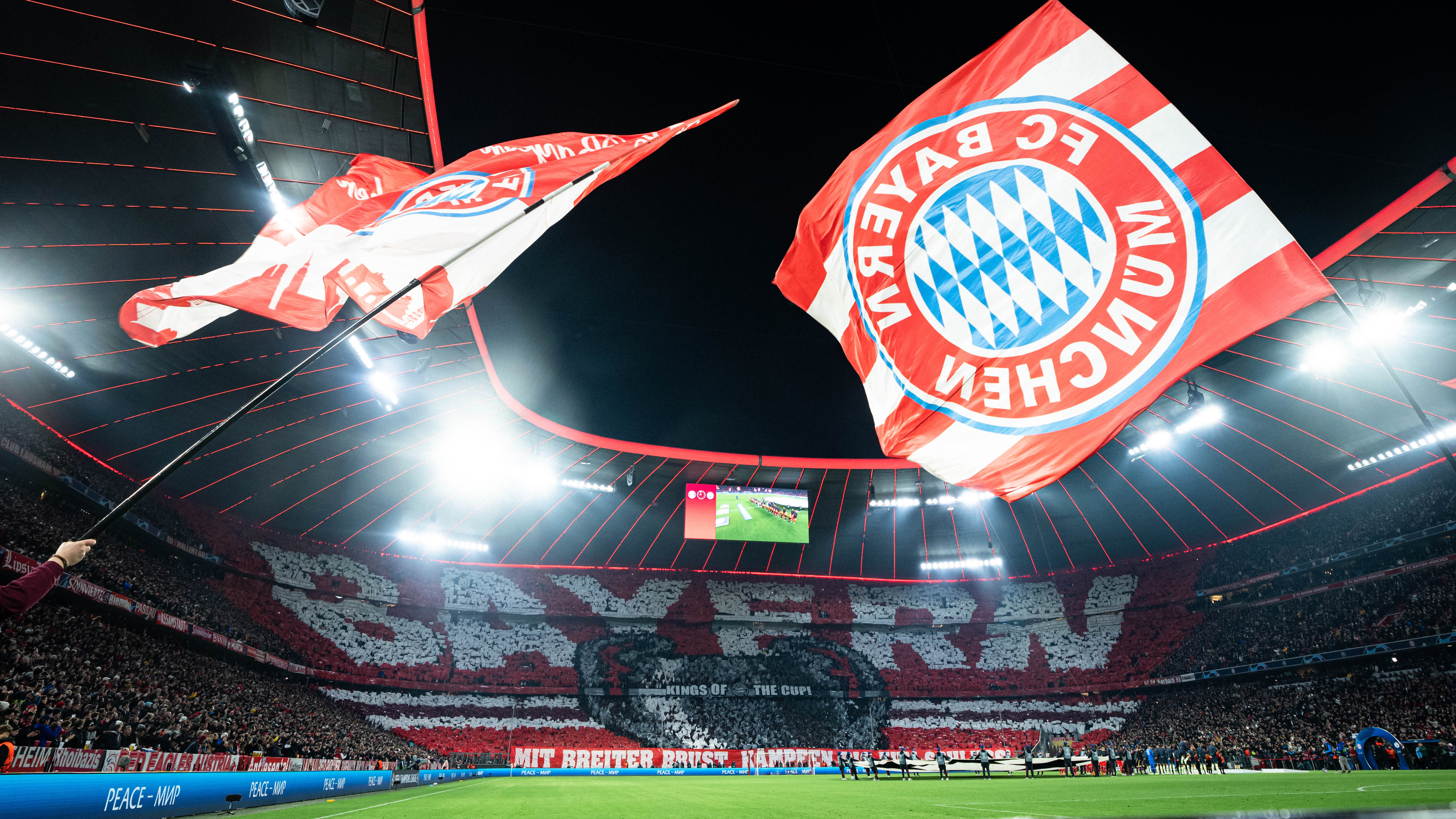 Tifo before FC Bayern vs. Man City