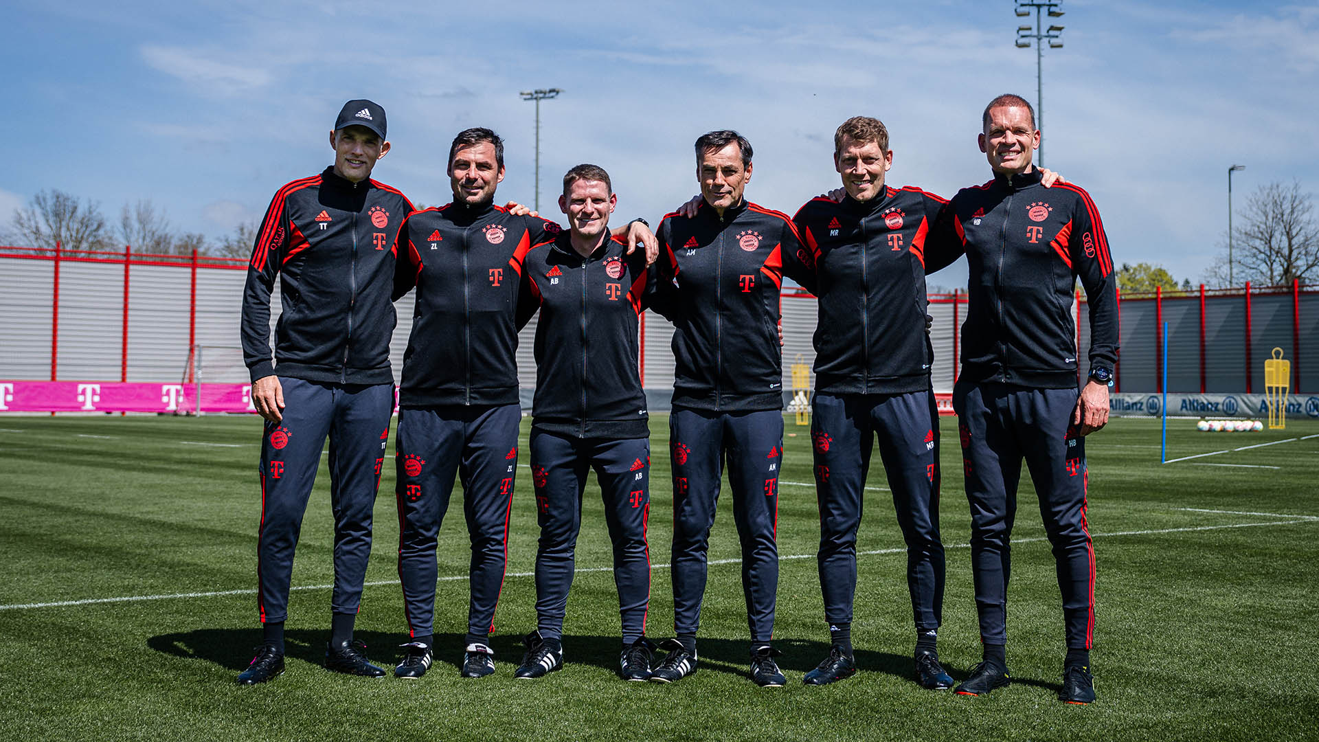 Thomas Tuchel, Zsolt Löw, Anthony Barry, Arno Michels, Michael Rechner and Holger Broich.